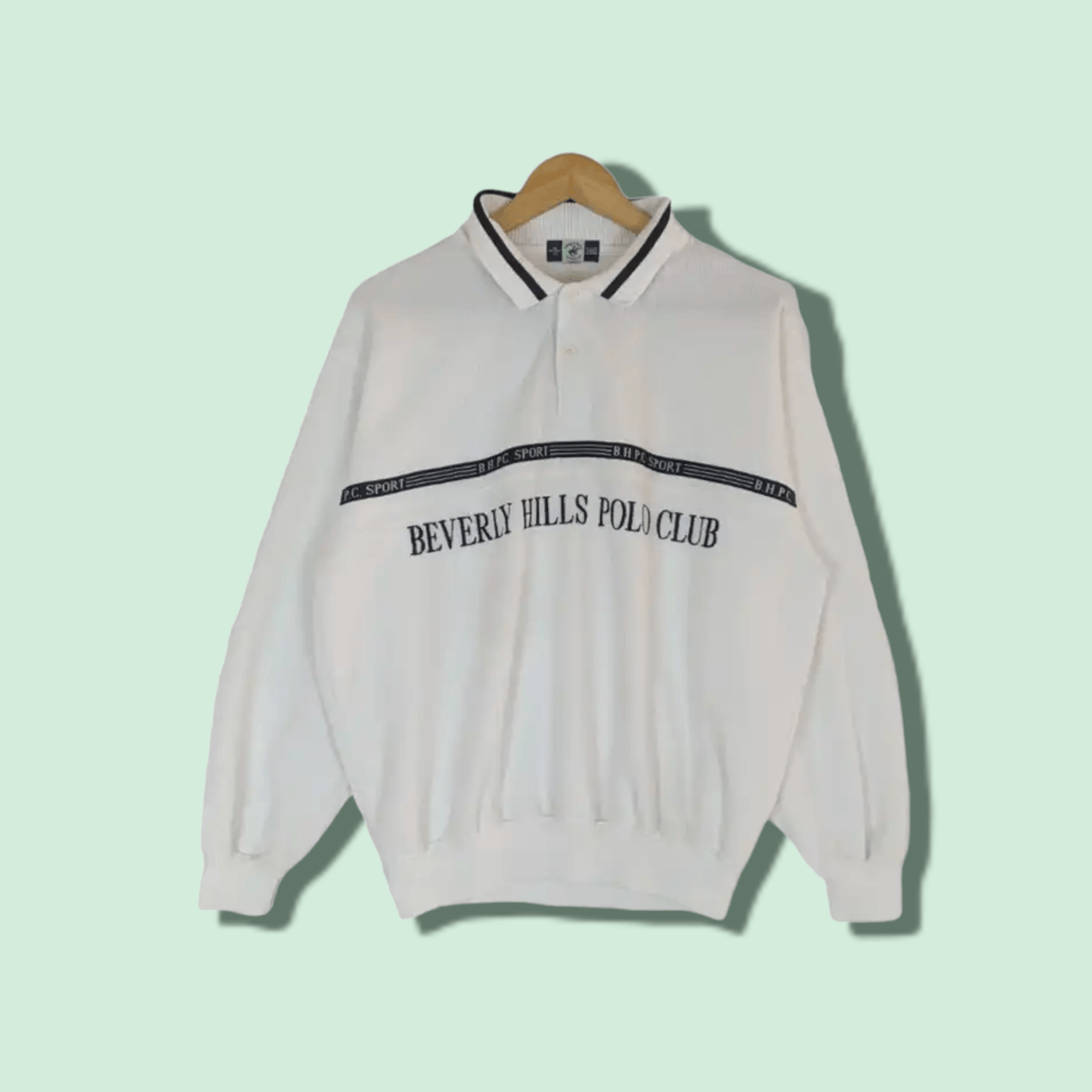 Beverly Hills Polo Club BHPC Beverly Hills Polo Club Spell Out Jumper Sweatshirt Size US M / EU 48-50 / 2 - 1 Thumbnail
