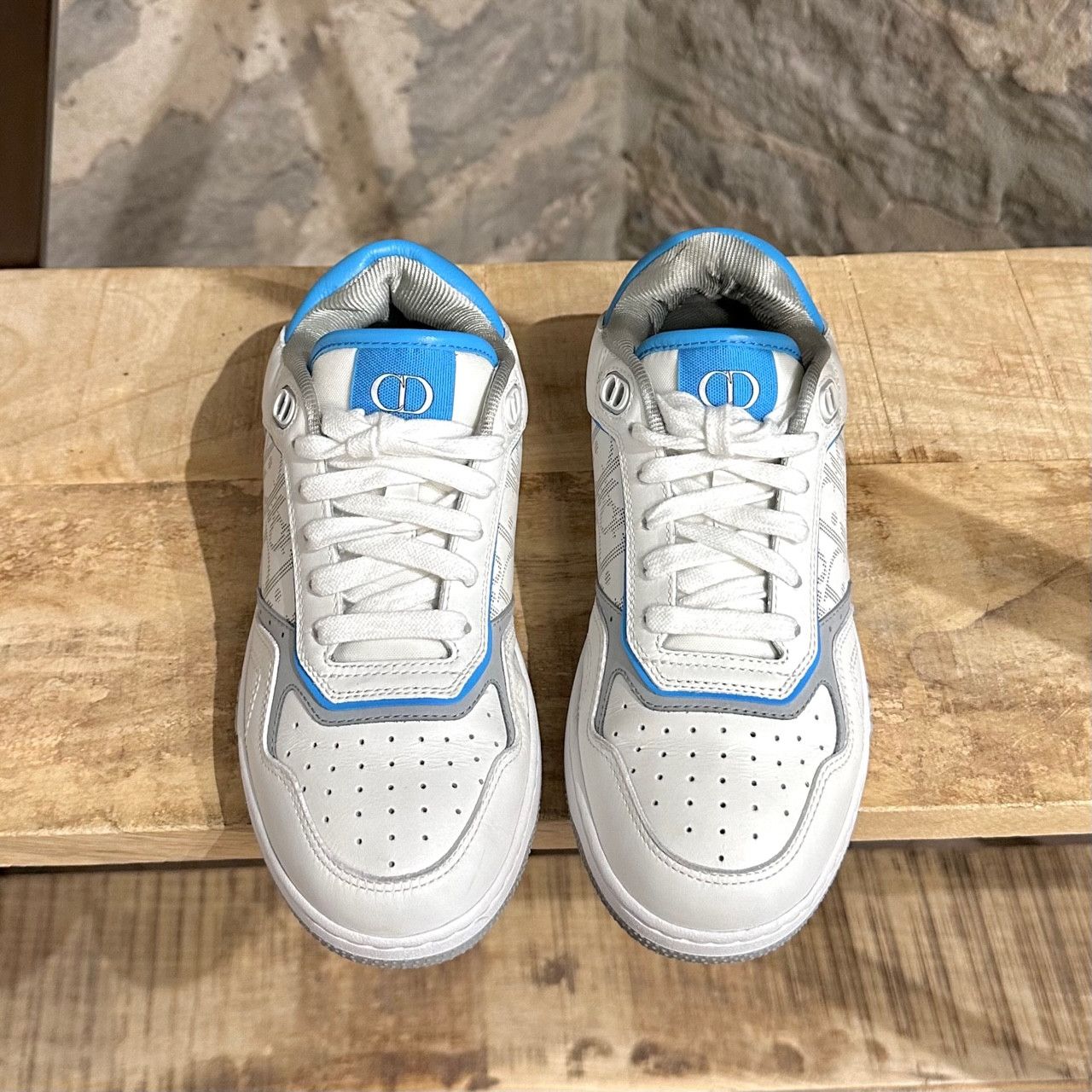 Dior Dior B27 White Blue Low-top Sneakers Size US 6 / IT 36 - 3 Thumbnail
