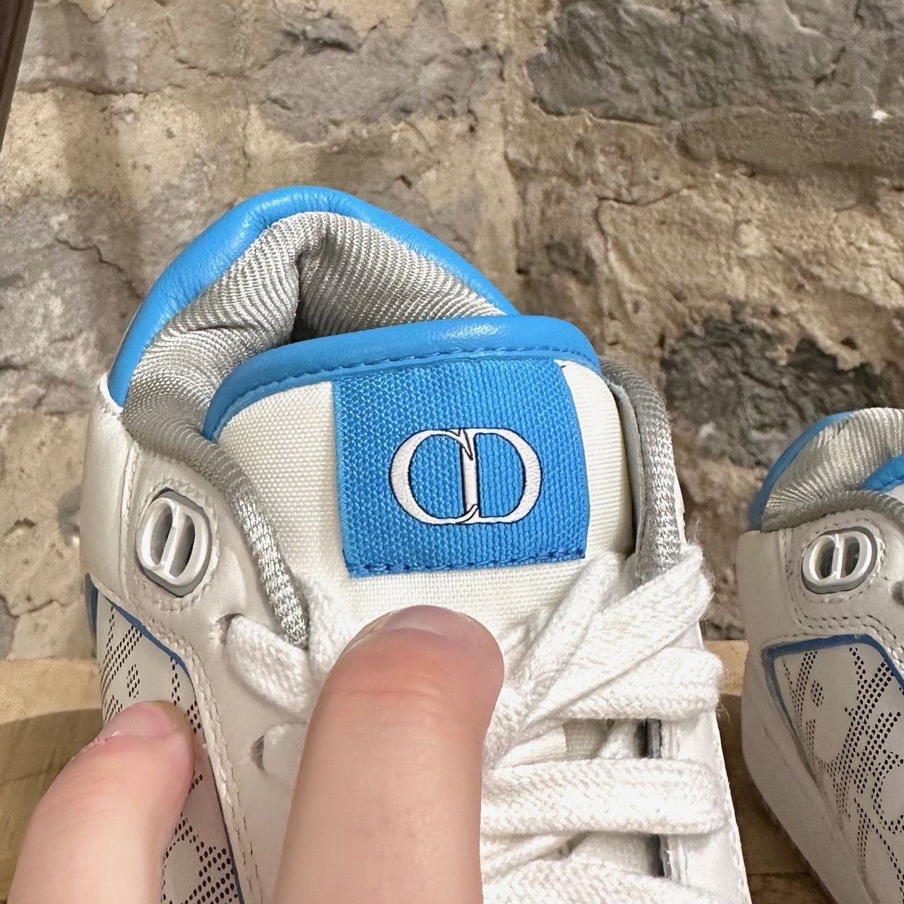Dior Dior B27 White Blue Low-top Sneakers Size US 6 / IT 36 - 5 Thumbnail