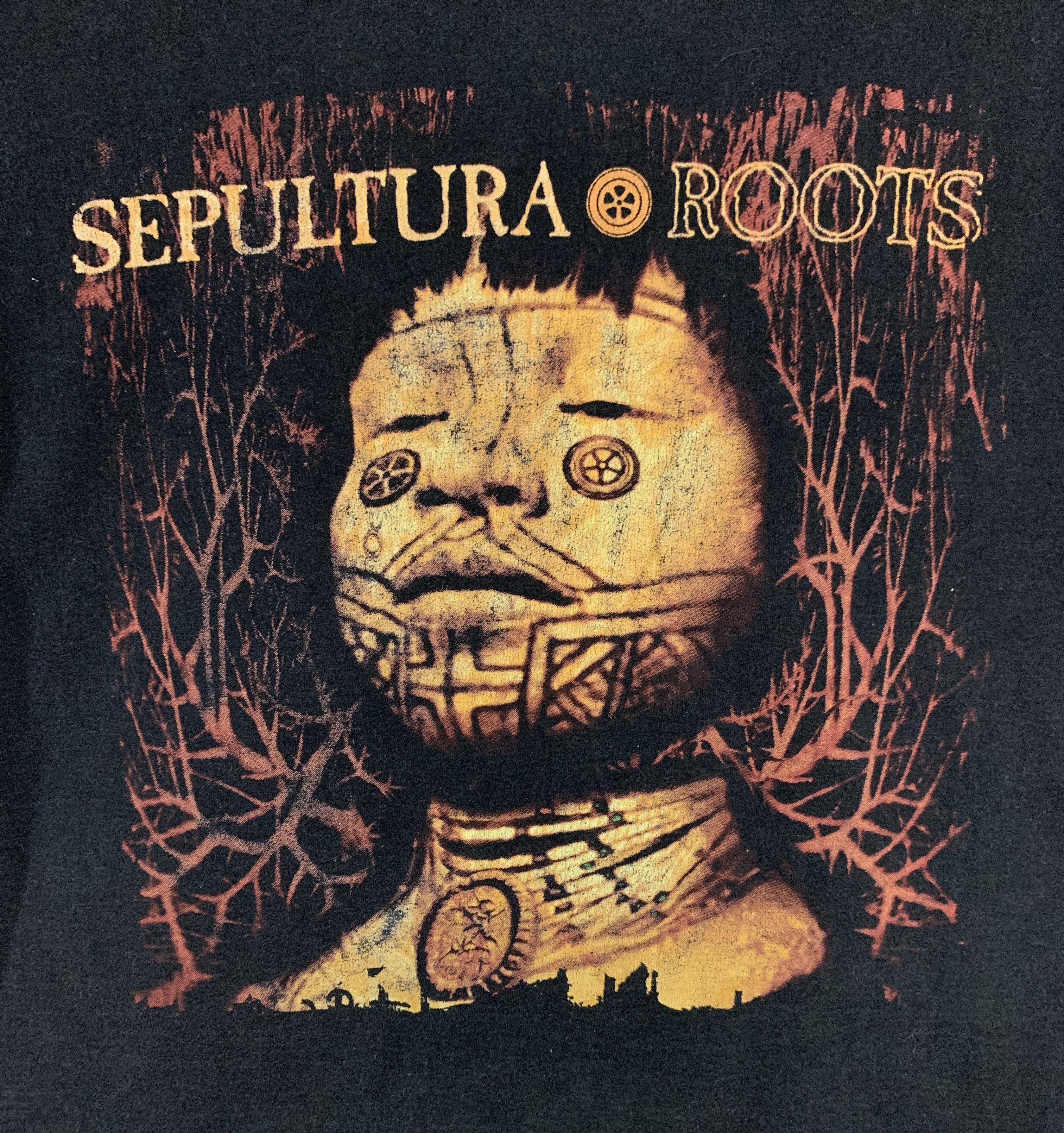 Band Tees × Vintage Sepultura roots album cover vtg metal concert tour shirt Size US L / EU 52-54 / 3 - 3 Thumbnail