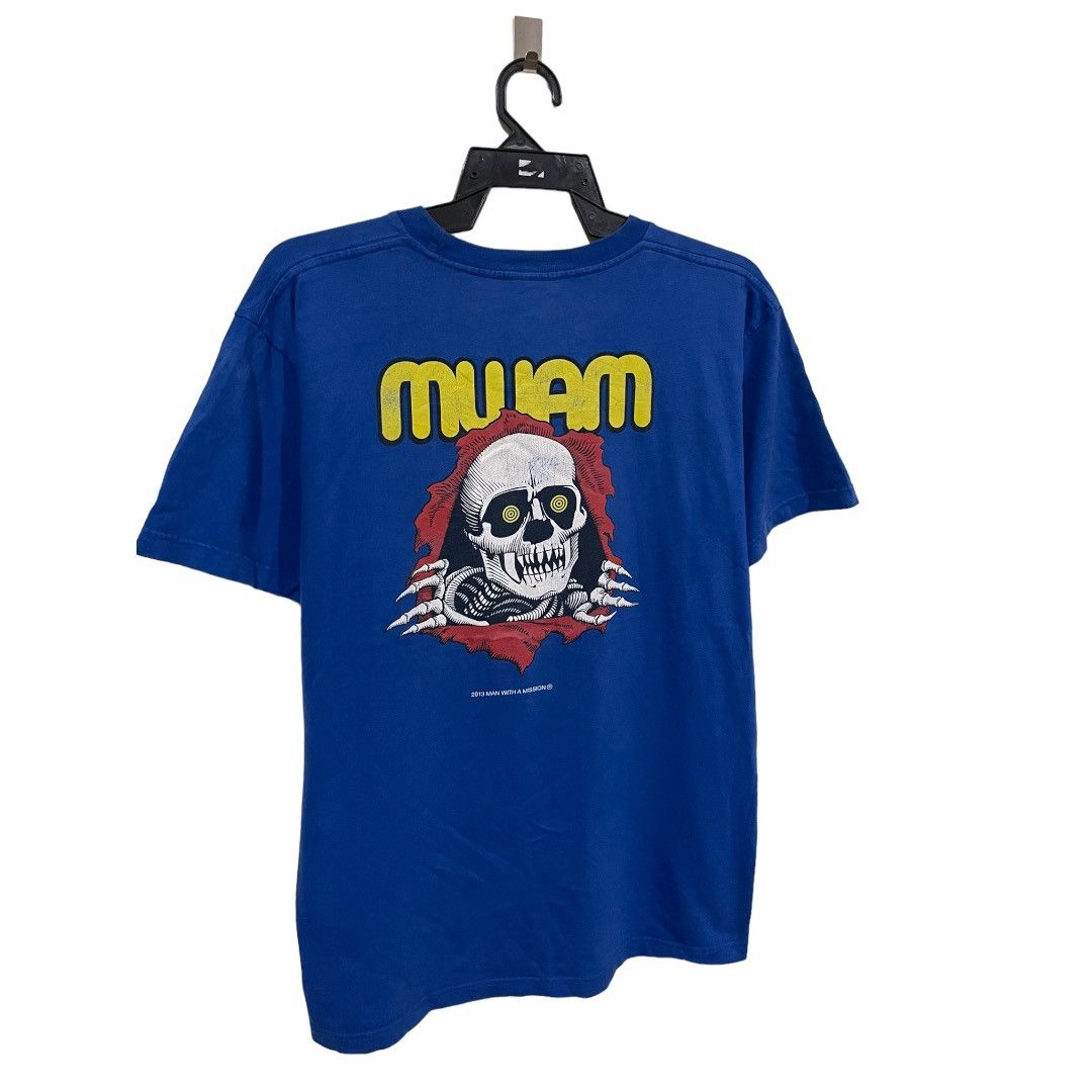 Band Tees Rare🔥MWAM Man With A Mission Bones Powell Peralta Logo Tee Size US L / EU 52-54 / 3 - 2 Thumbnail