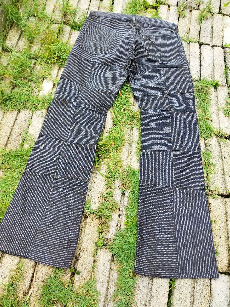 Japanese Brand Vintage The Difference Rupert Patchwork Hickory Jeans Size US 31 - 10 Thumbnail