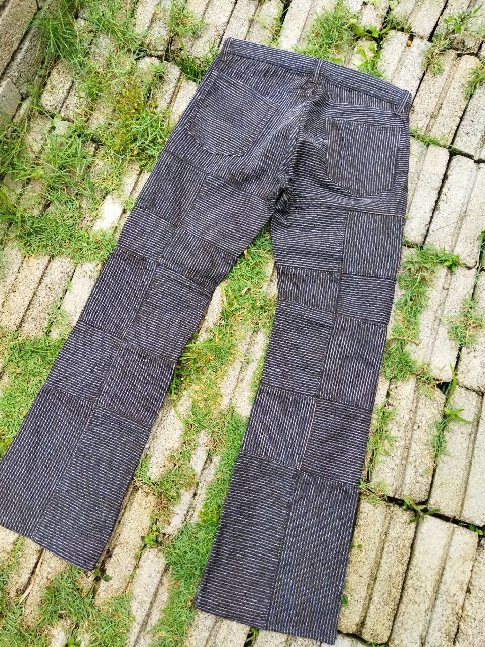 Japanese Brand Vintage The Difference Rupert Patchwork Hickory Jeans Size US 31 - 9 Thumbnail