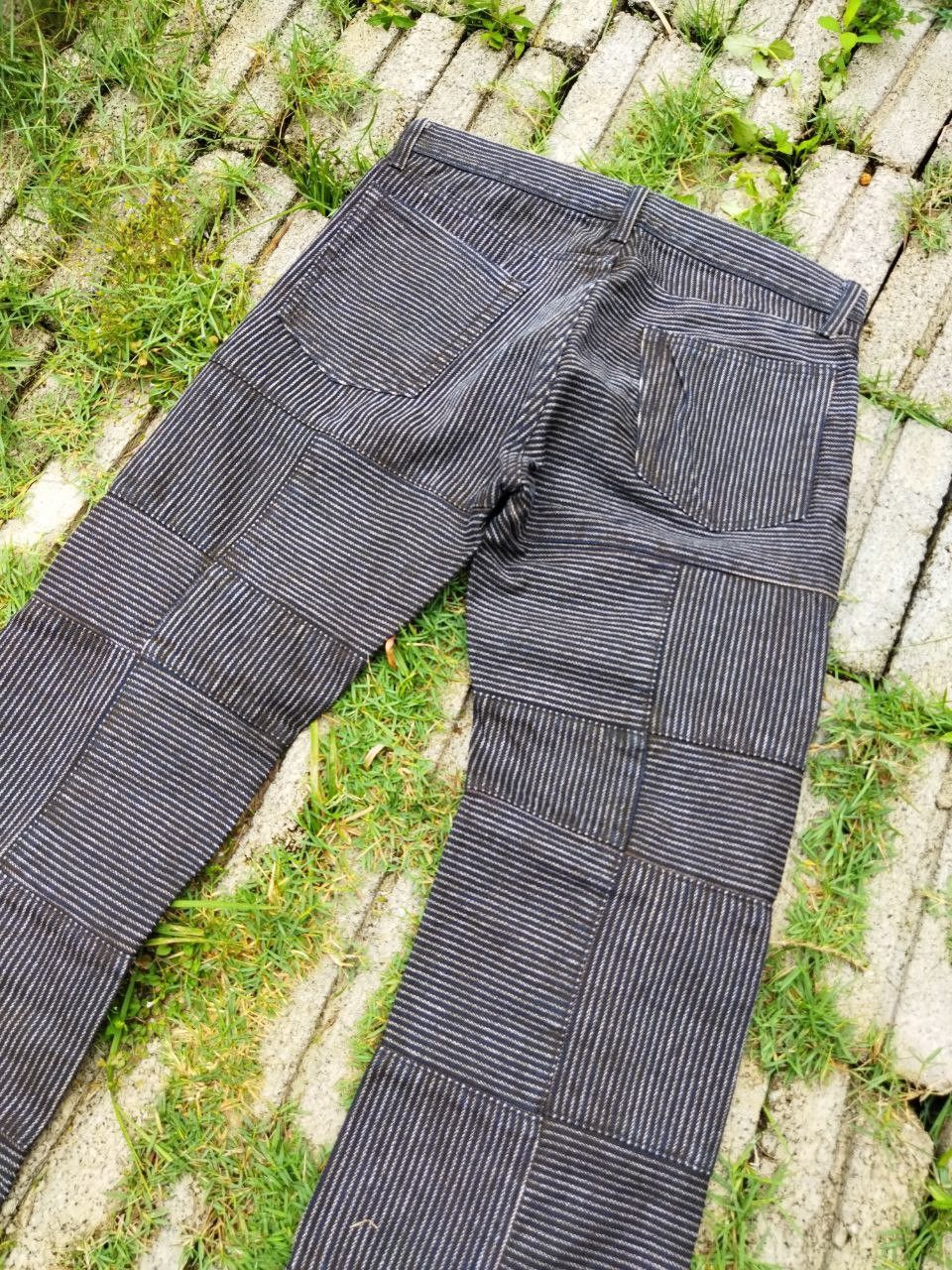 Japanese Brand Vintage The Difference Rupert Patchwork Hickory Jeans Size US 31 - 11 Thumbnail