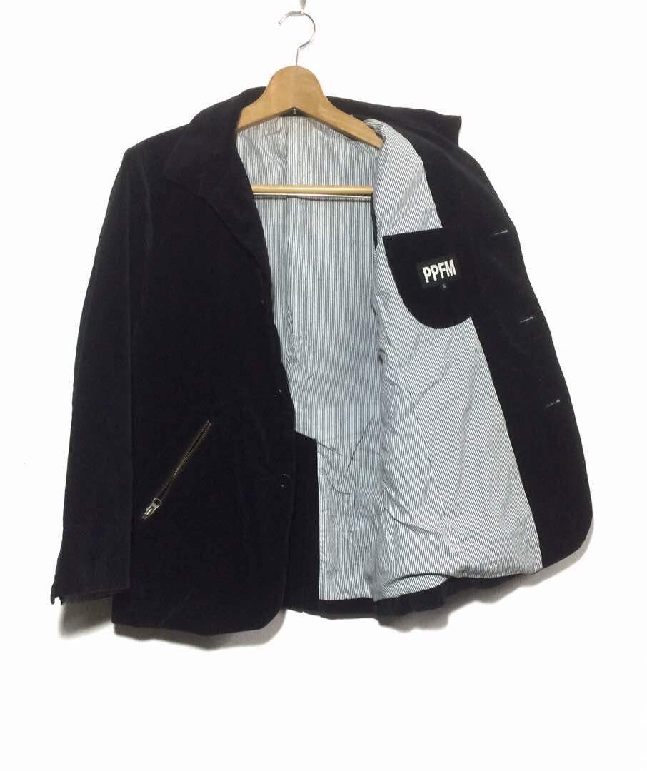 Japanese Brand × PPFM JAPANESE BRAND PPFM VELVET JACKET WITH ZIPPER POCKET Size US S / EU 44-46 / 1 - 3 Thumbnail