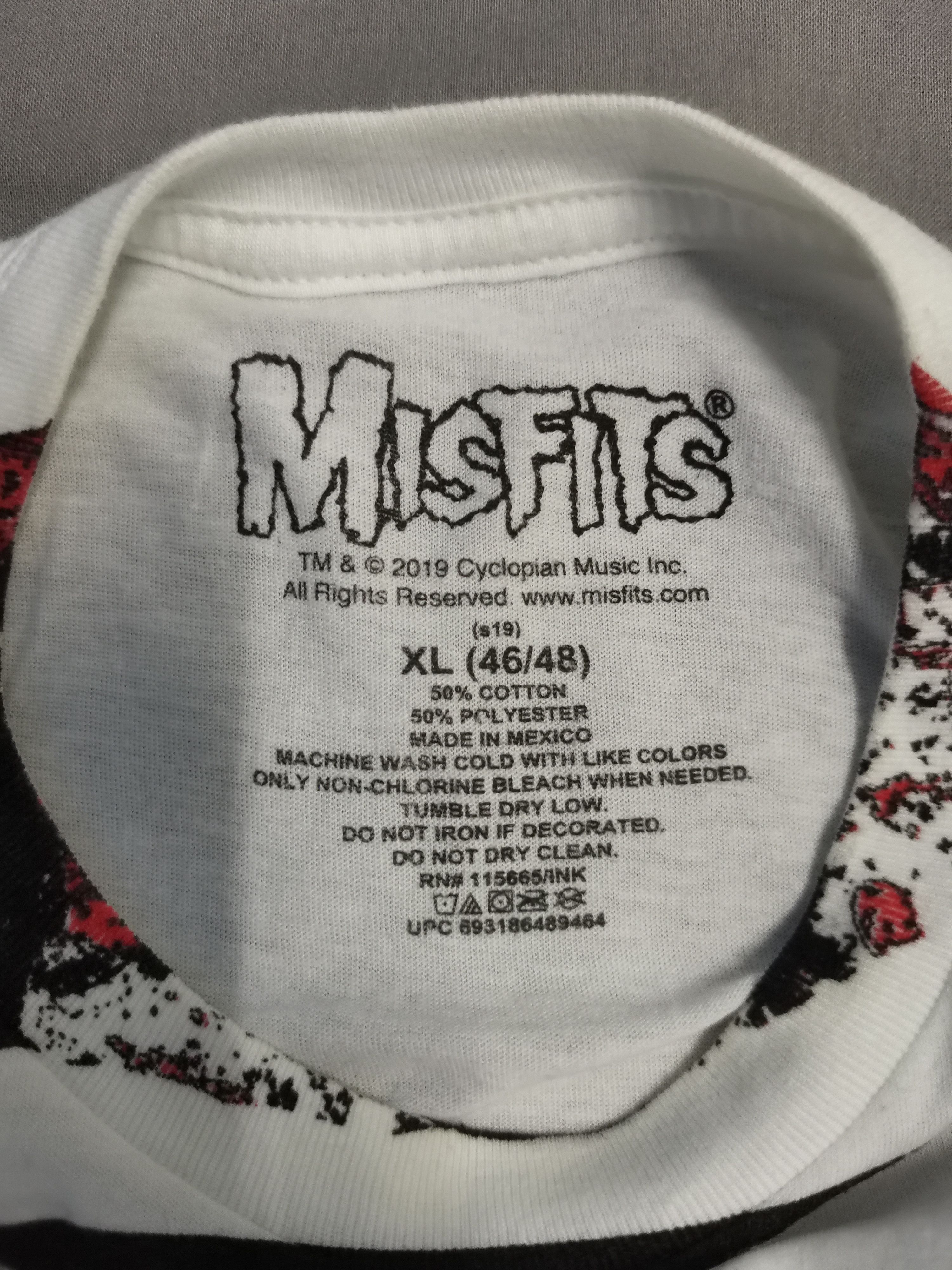 Band Tees Misfits Punk Rock OverPrint Tee Nofx Rancid Deftones Metal Size US XL / EU 56 / 4 - 3 Thumbnail