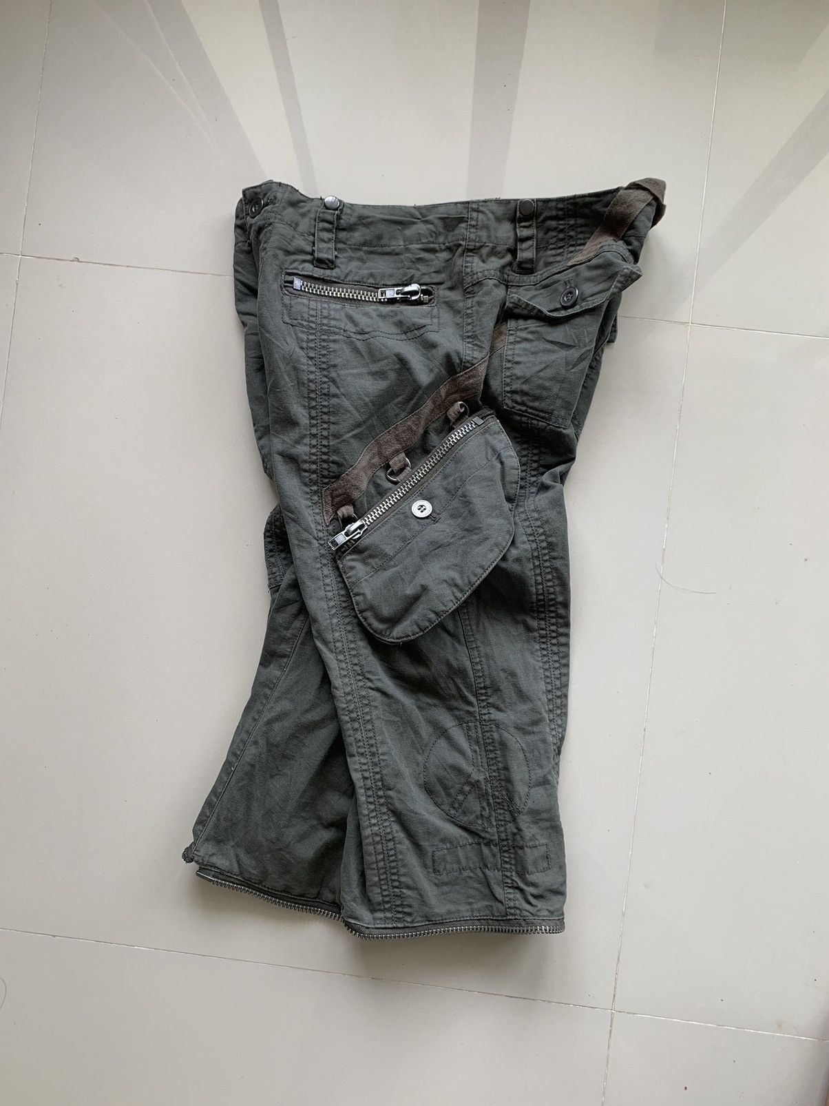 20471120 Vintage LOWBOX Cargo Bondage Tactical Multi Pocket Pants Size US 30 / EU 46 - 8 Thumbnail