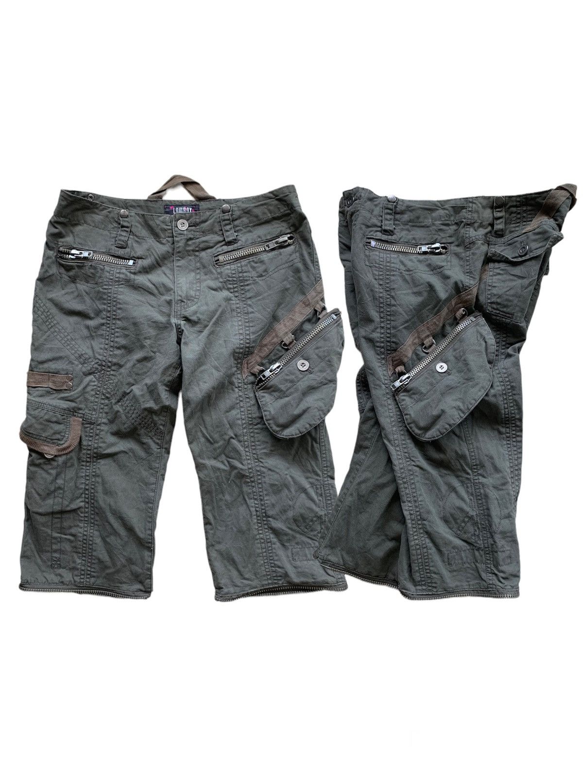 20471120 Vintage LOWBOX Cargo Bondage Tactical Multi Pocket Pants Size US 30 / EU 46 - 1 Thumbnail