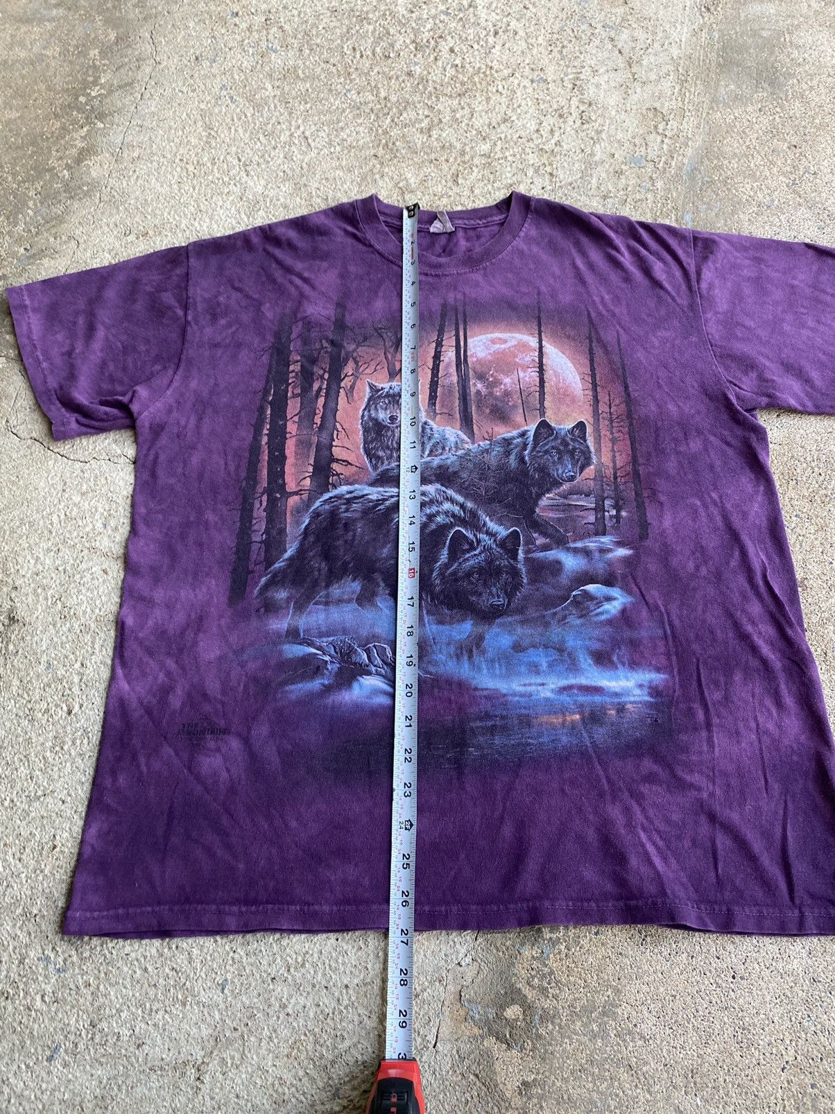 The Mountain × Vintage Vintage Y2K The Mountain Wolf Moon Purple Shirt Size US L / EU 52-54 / 3 - 7 Thumbnail