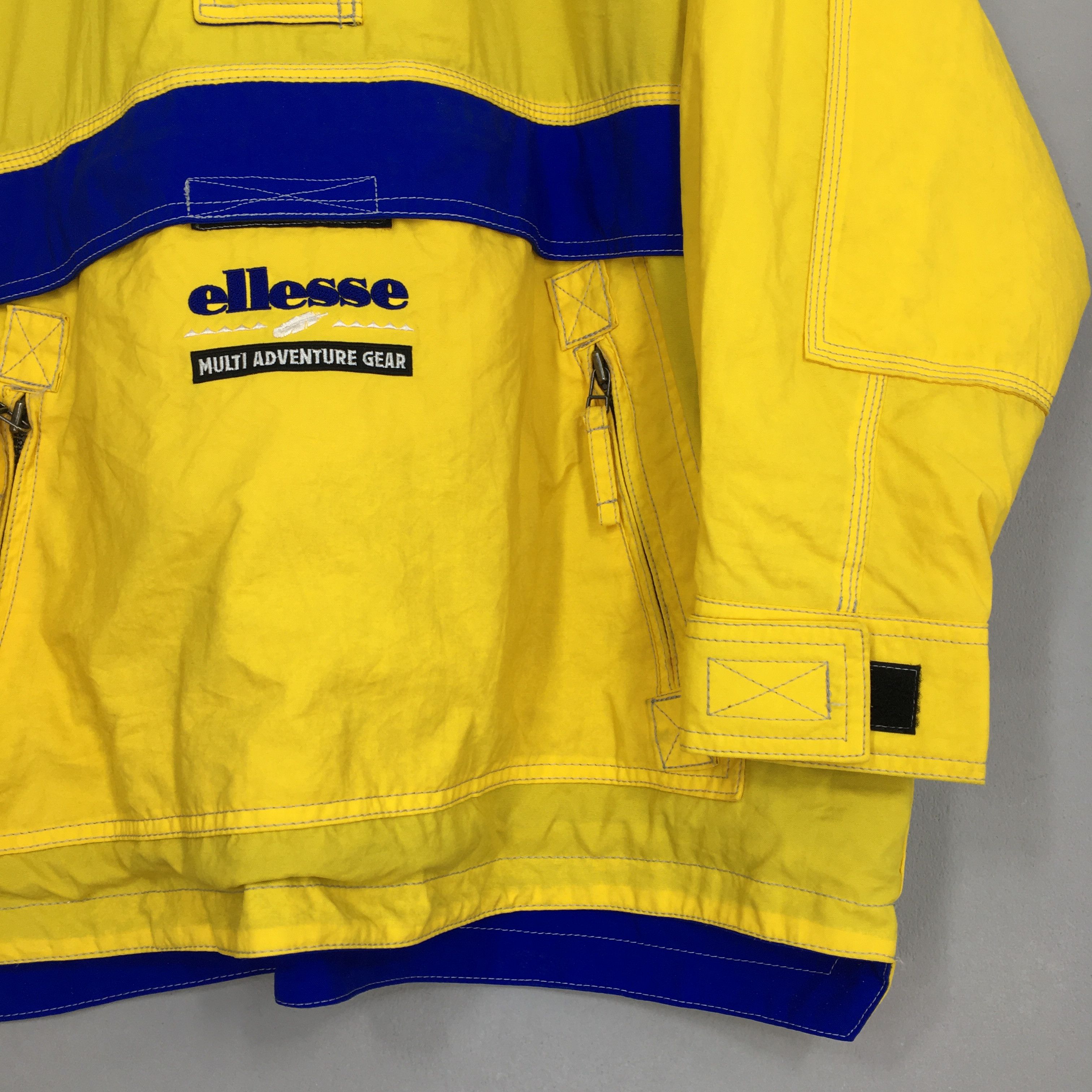 Ellesse × Vintage Vintage Ellesse Hoodie Ski Wear Yellow Jacket Large Size US L / EU 52-54 / 3 - 2 Thumbnail