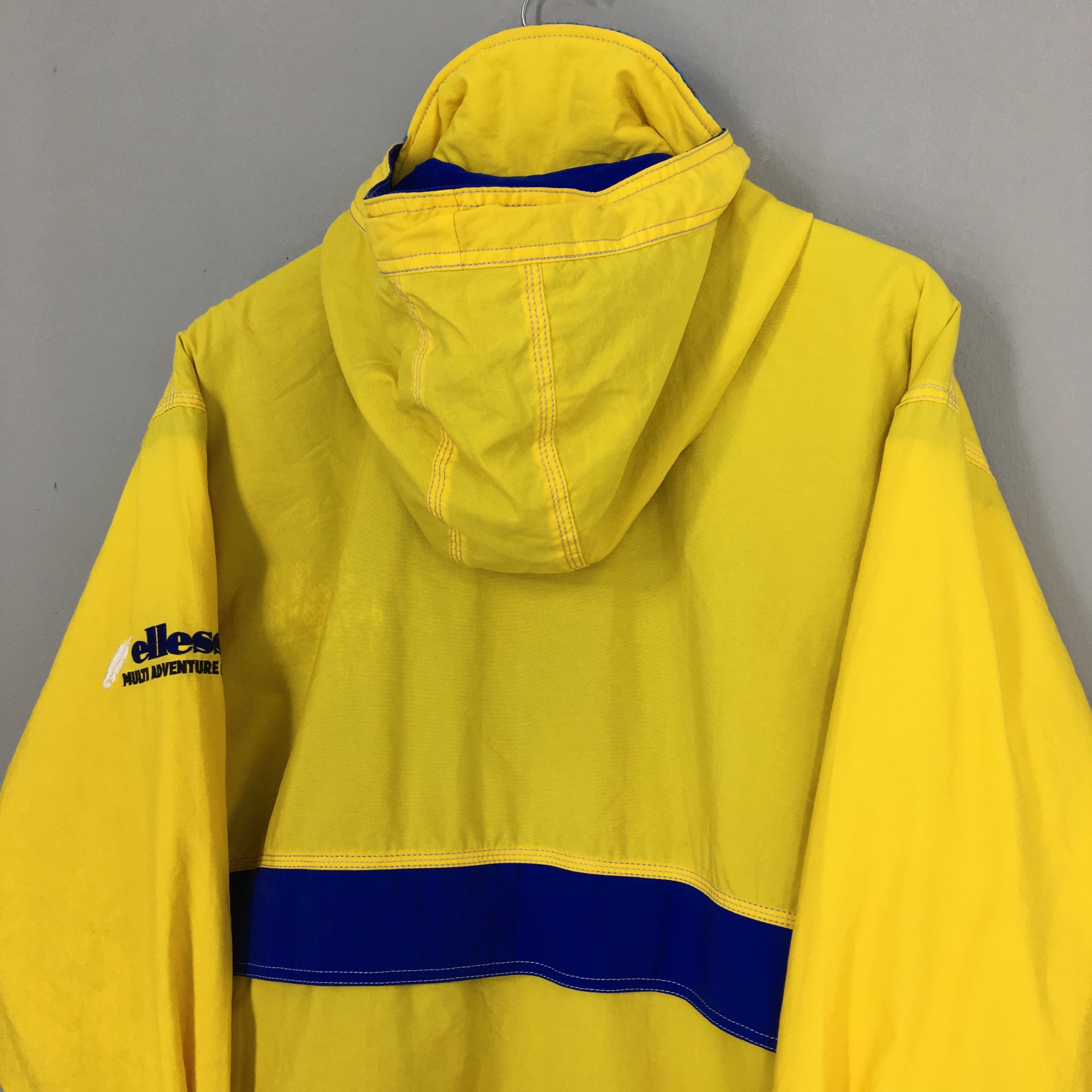 Ellesse × Vintage Vintage Ellesse Hoodie Ski Wear Yellow Jacket Large Size US L / EU 52-54 / 3 - 9 Thumbnail