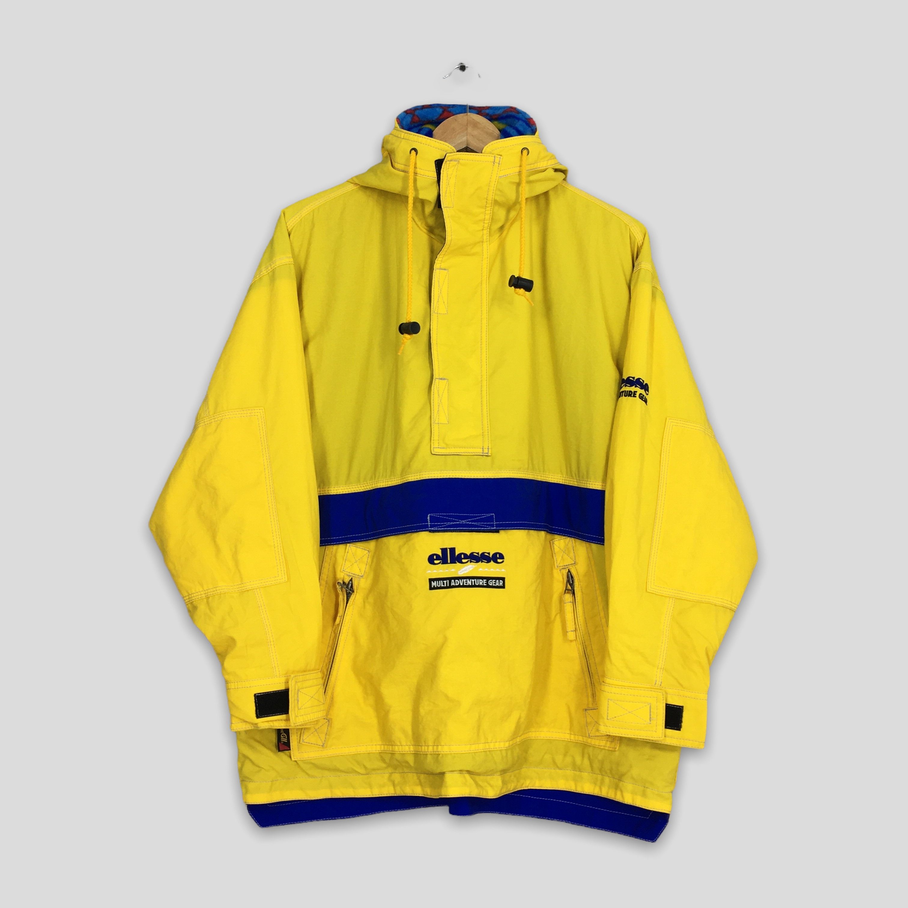 Ellesse × Vintage Vintage Ellesse Hoodie Ski Wear Yellow Jacket Large Size US L / EU 52-54 / 3 - 1 Thumbnail
