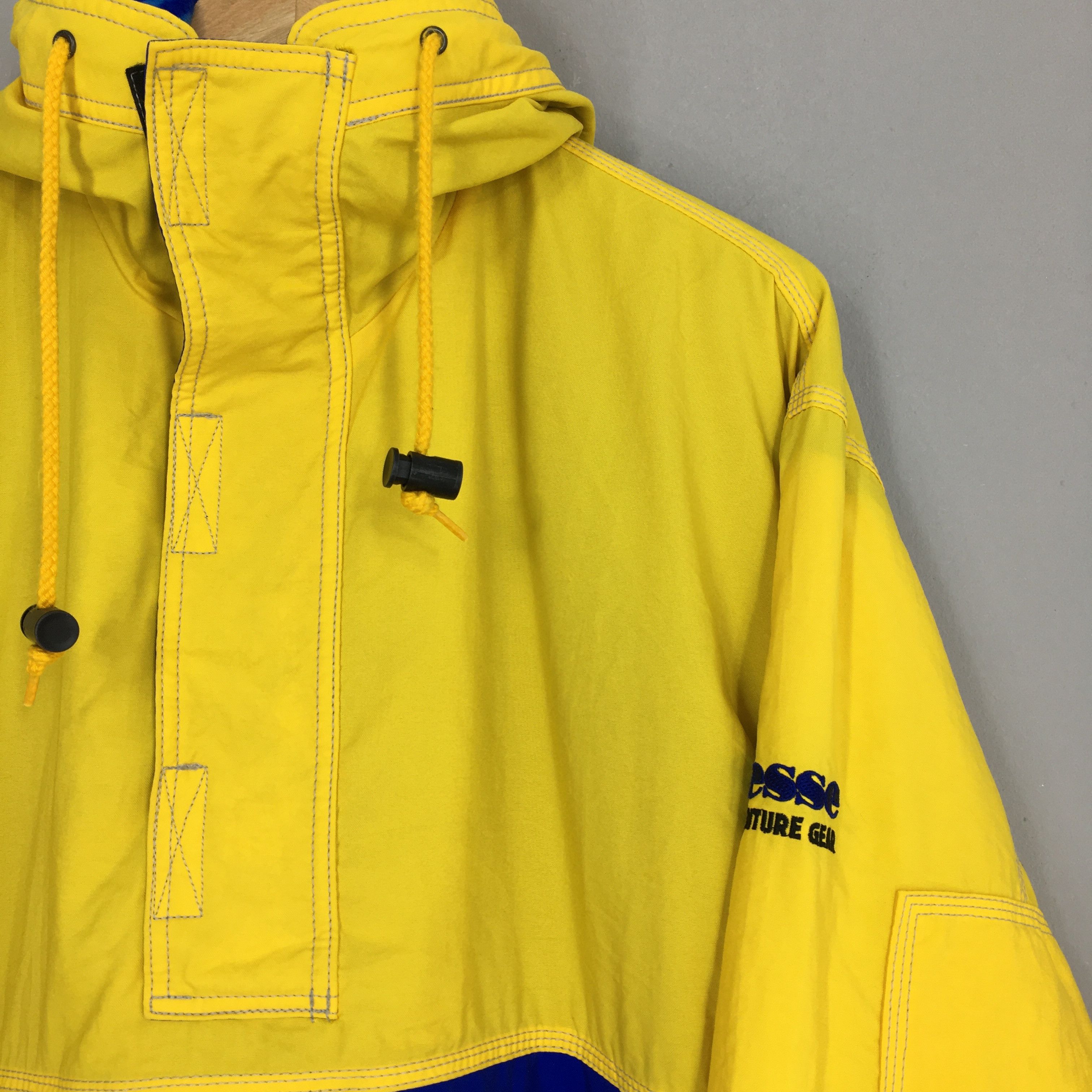 Ellesse × Vintage Vintage Ellesse Hoodie Ski Wear Yellow Jacket Large Size US L / EU 52-54 / 3 - 3 Thumbnail