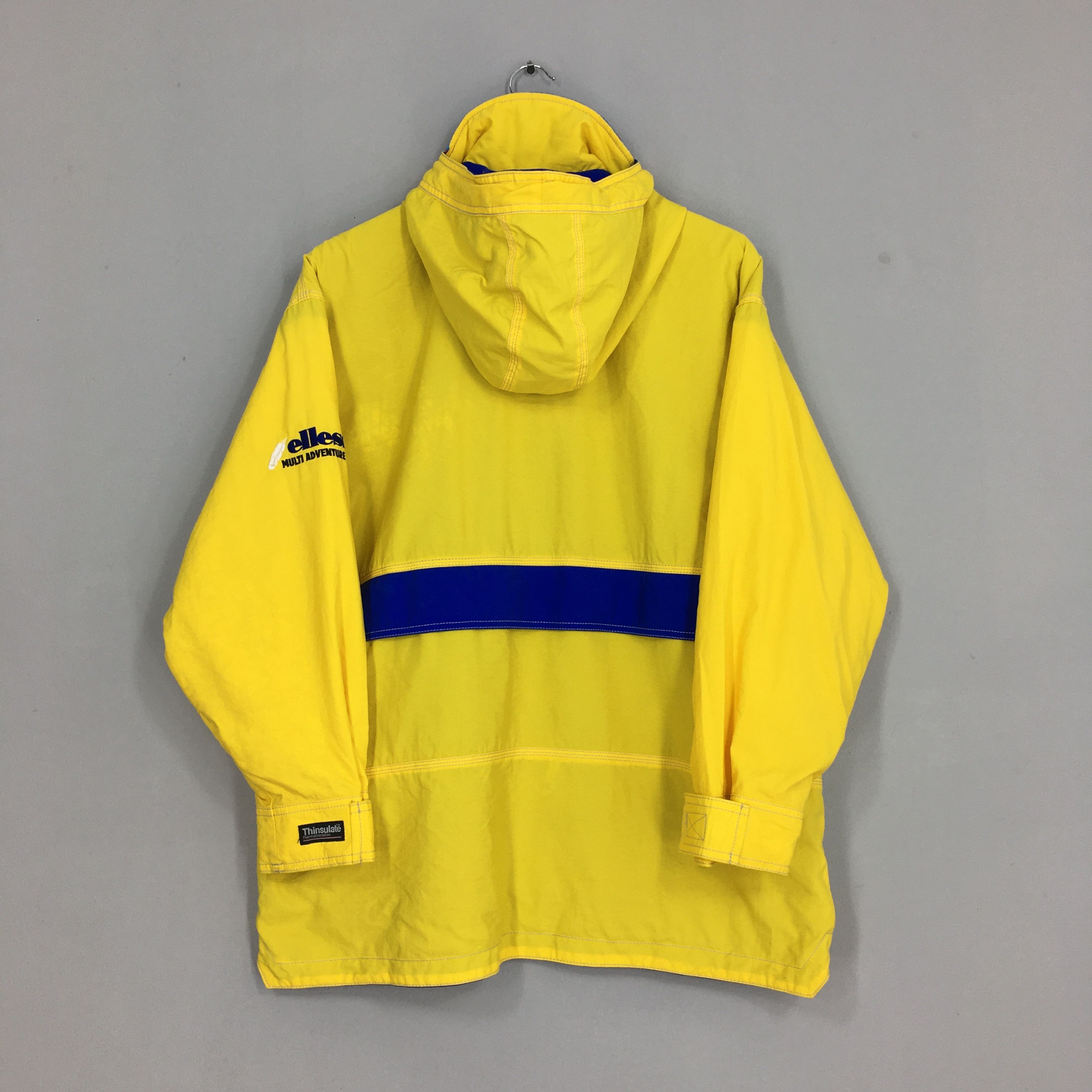 Ellesse × Vintage Vintage Ellesse Hoodie Ski Wear Yellow Jacket Large Size US L / EU 52-54 / 3 - 8 Thumbnail