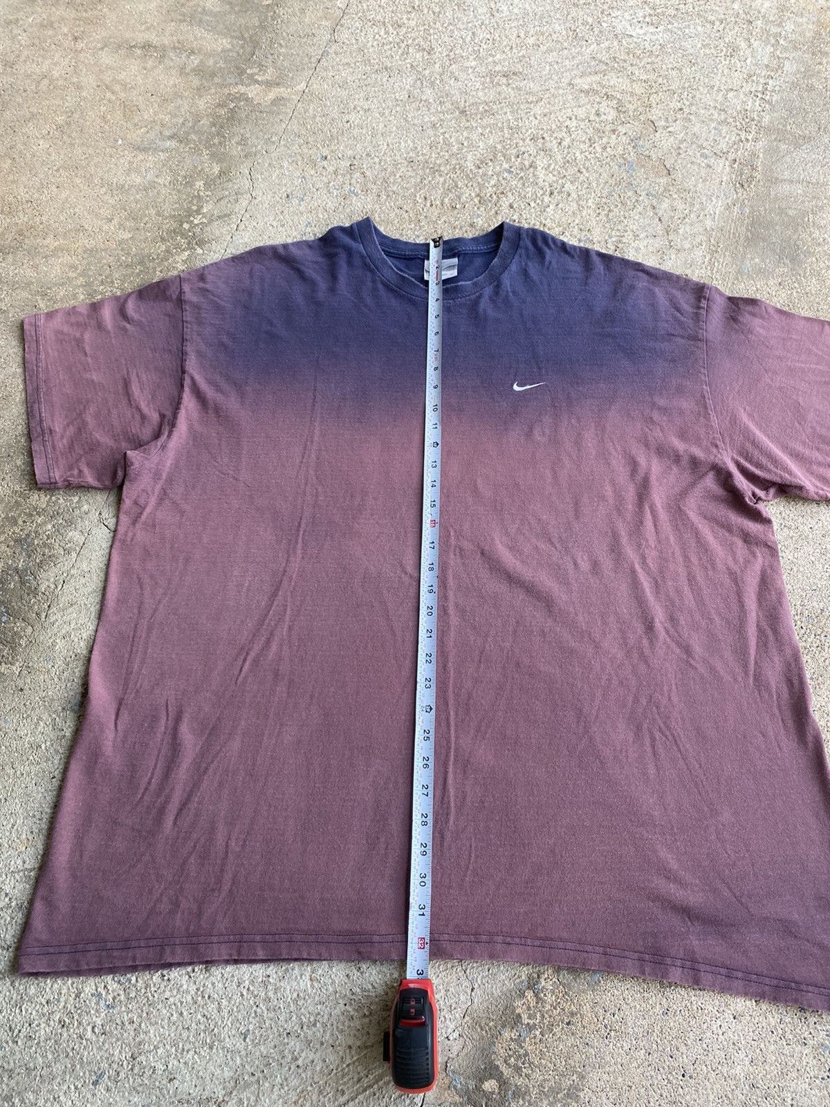 Nike × Vintage Vintage 90’s Crazy Nike Bleach Faded Essential 3XL Shirt Size US XXL / EU 58 / 5 - 6 Thumbnail
