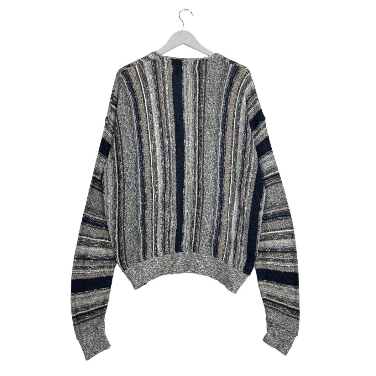 Aran Isles Knitwear × Japanese Brand 💥90s STEFANO DASSI ITALY KNIT CARDIGAN SWEATER Size US L / EU 52-54 / 3 - 8 Thumbnail