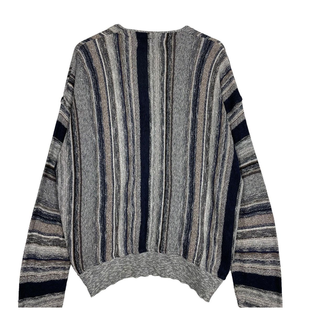 Aran Isles Knitwear × Japanese Brand 💥90s STEFANO DASSI ITALY KNIT CARDIGAN SWEATER Size US L / EU 52-54 / 3 - 7 Thumbnail