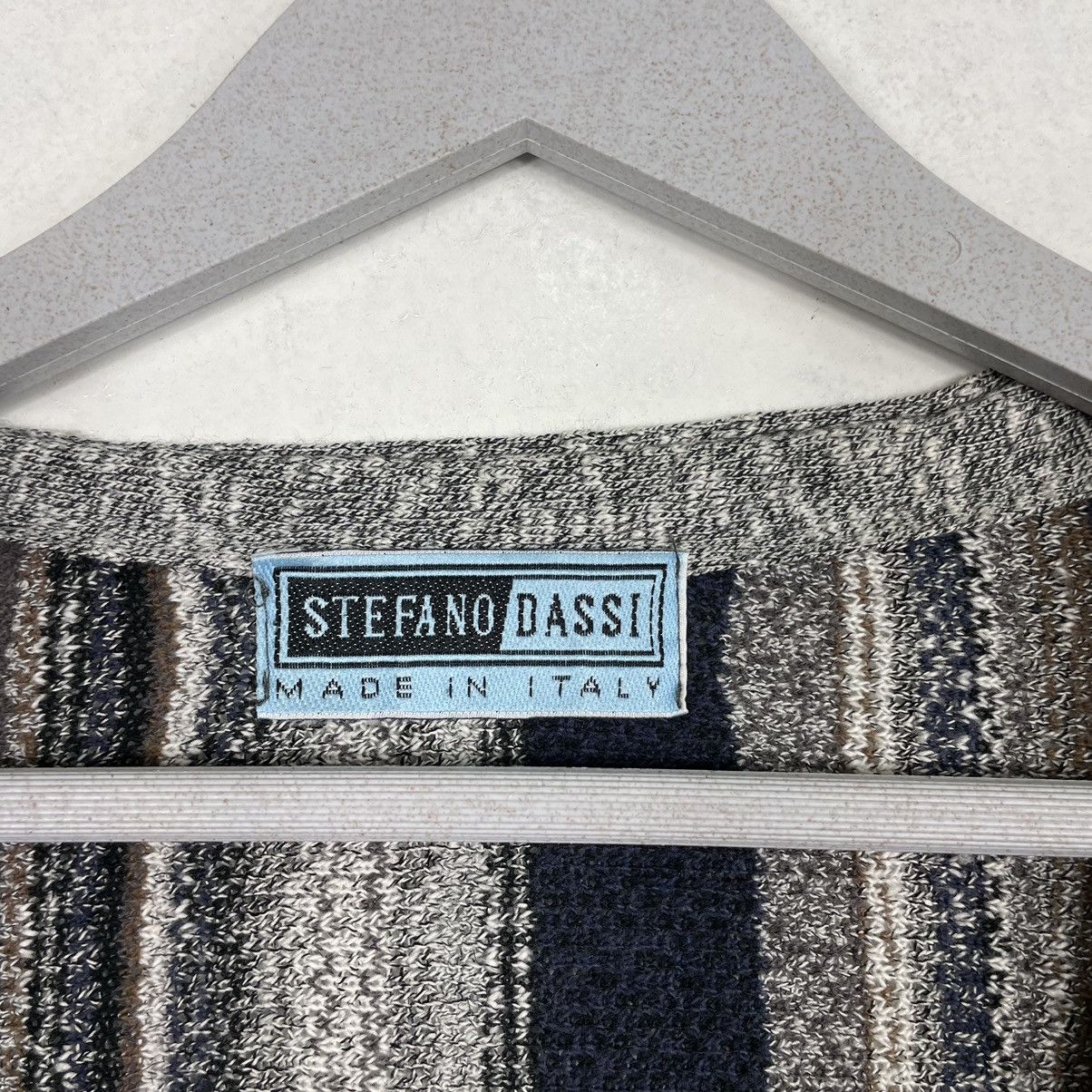 Aran Isles Knitwear × Japanese Brand 💥90s STEFANO DASSI ITALY KNIT CARDIGAN SWEATER Size US L / EU 52-54 / 3 - 9 Thumbnail