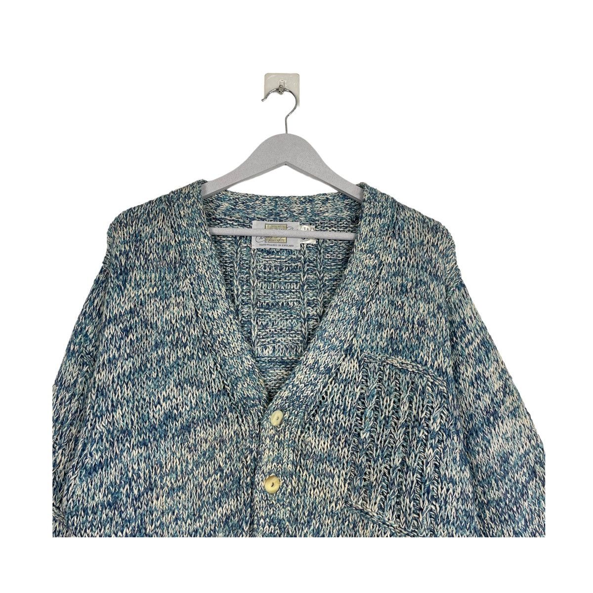 Aran Isles Knitwear × Japanese Brand 💥80s CHRISTOPFER FISCHER HANDKNIT CARDIGAN SWEATER Size US M / EU 48-50 / 2 - 4 Thumbnail