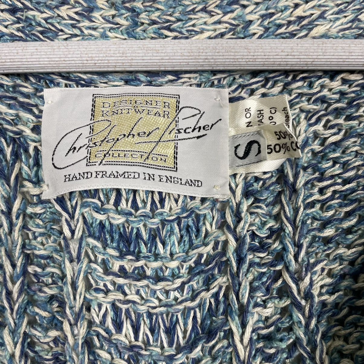 Aran Isles Knitwear × Japanese Brand 💥80s CHRISTOPFER FISCHER HANDKNIT CARDIGAN SWEATER Size US M / EU 48-50 / 2 - 8 Thumbnail