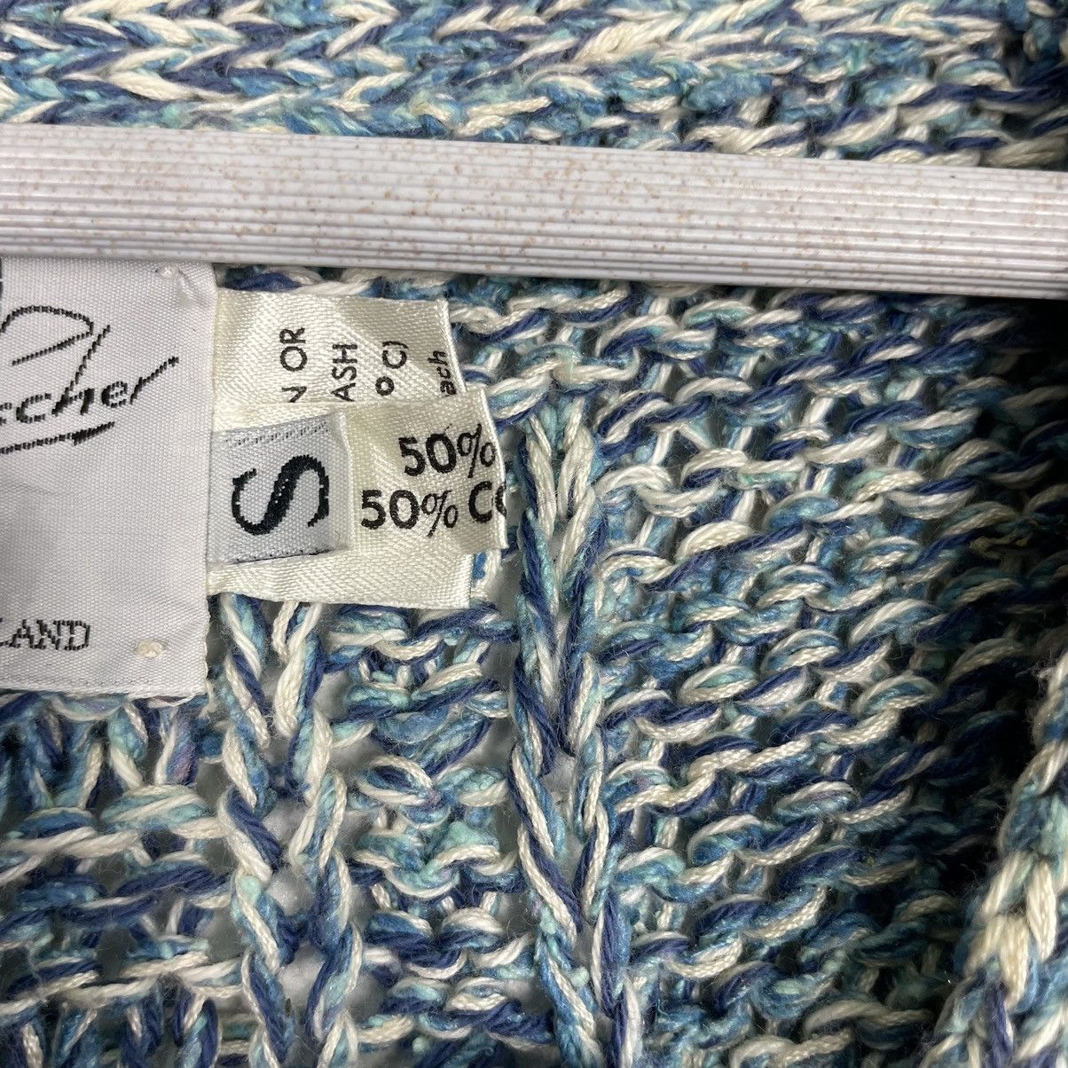 Aran Isles Knitwear × Japanese Brand 💥80s CHRISTOPFER FISCHER HANDKNIT CARDIGAN SWEATER Size US M / EU 48-50 / 2 - 9 Thumbnail