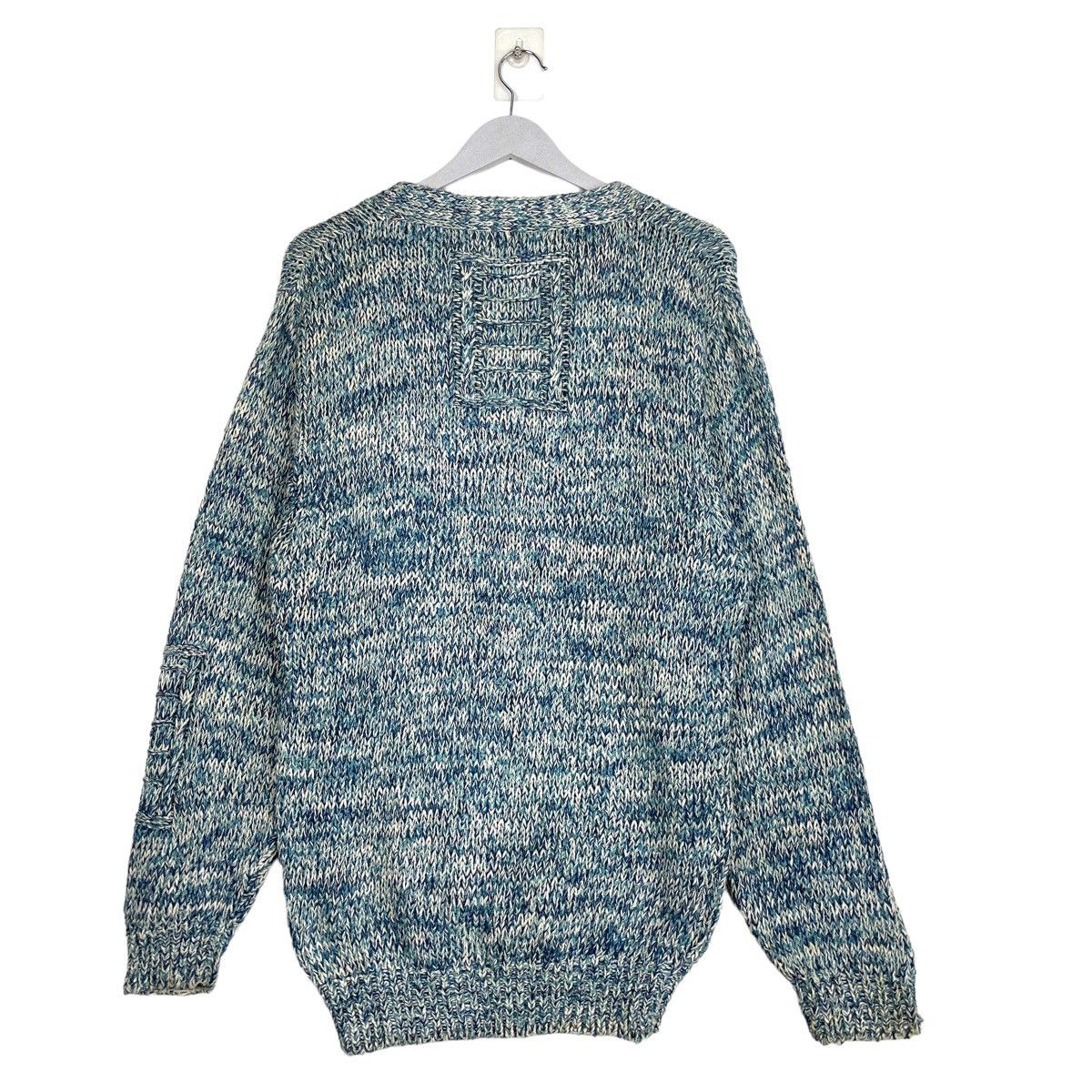 Aran Isles Knitwear × Japanese Brand 💥80s CHRISTOPFER FISCHER HANDKNIT CARDIGAN SWEATER Size US M / EU 48-50 / 2 - 7 Thumbnail