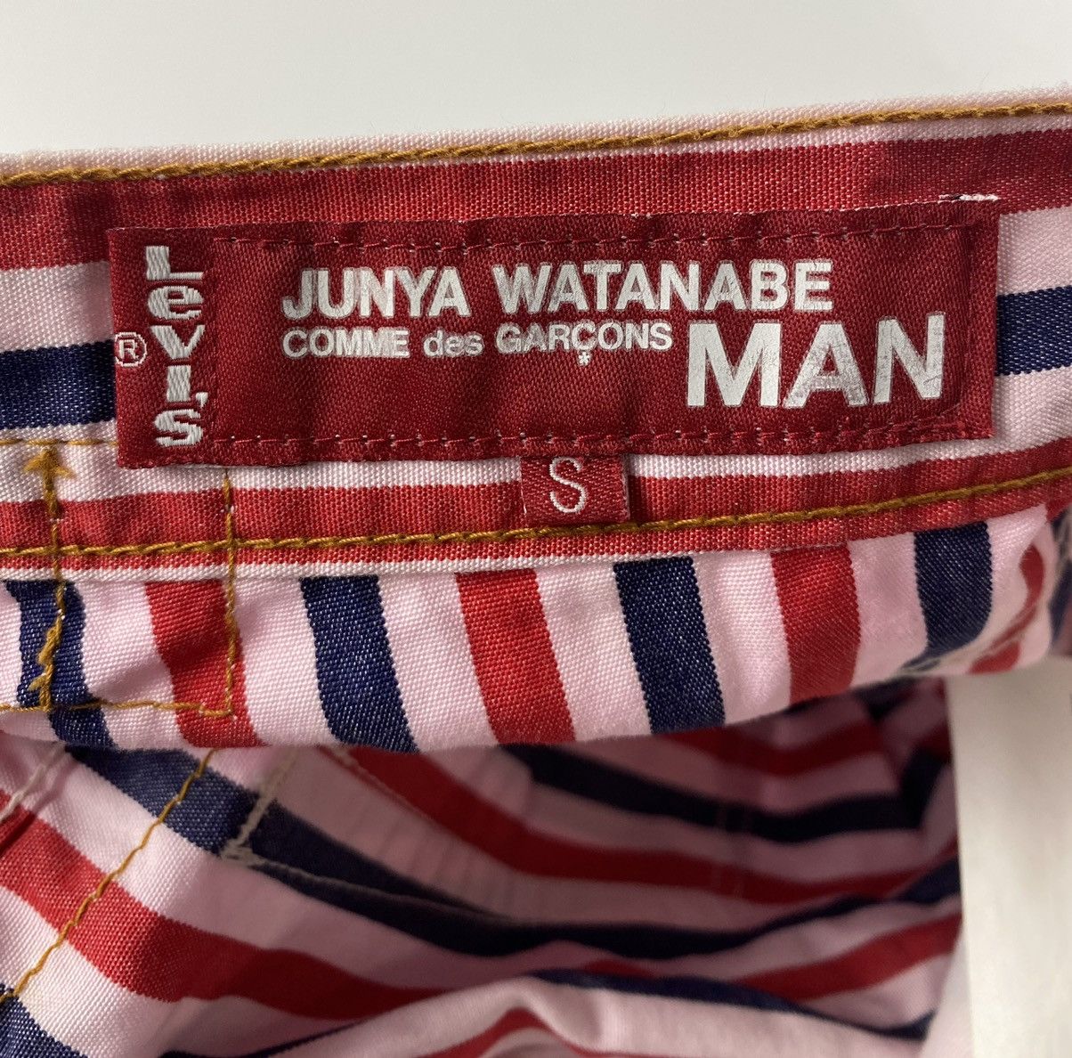 Junya Watanabe Junya Watanabe x Levis AD2002 Stripe Pants Size US 32 / EU 48 - 6 Thumbnail