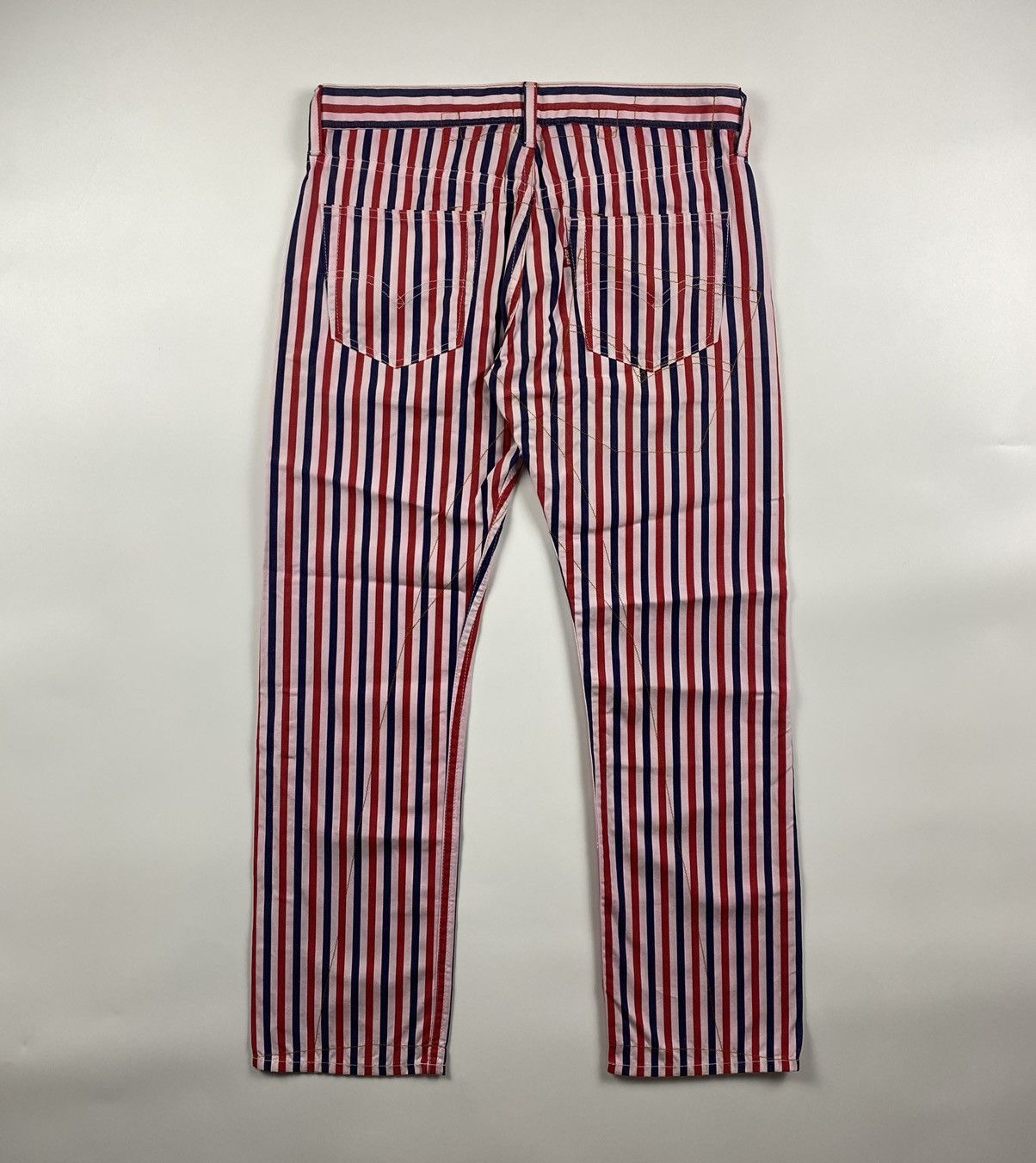 Junya Watanabe Junya Watanabe x Levis AD2002 Stripe Pants Size US 32 / EU 48 - 10 Thumbnail