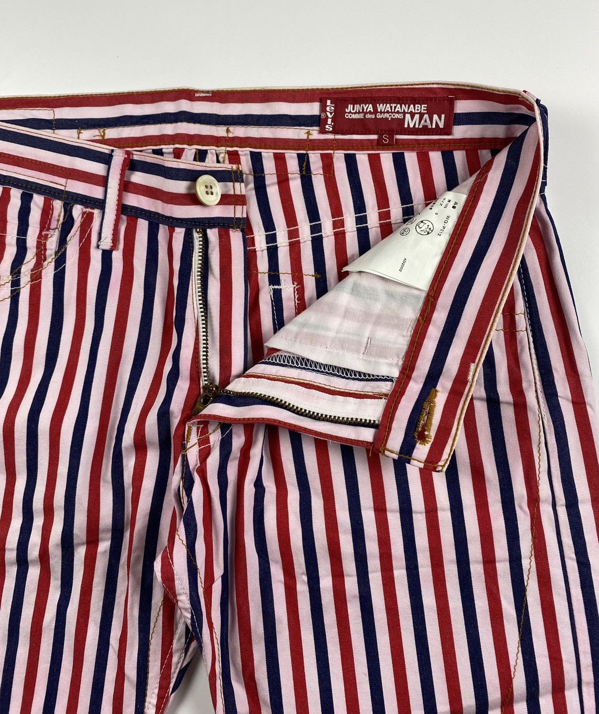 Junya Watanabe Junya Watanabe x Levis AD2002 Stripe Pants Size US 32 / EU 48 - 5 Thumbnail