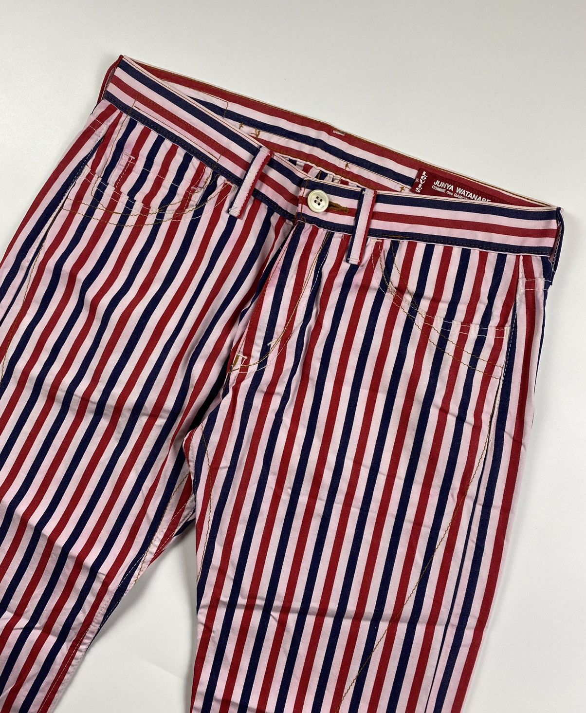 Junya Watanabe Junya Watanabe x Levis AD2002 Stripe Pants Size US 32 / EU 48 - 3 Thumbnail