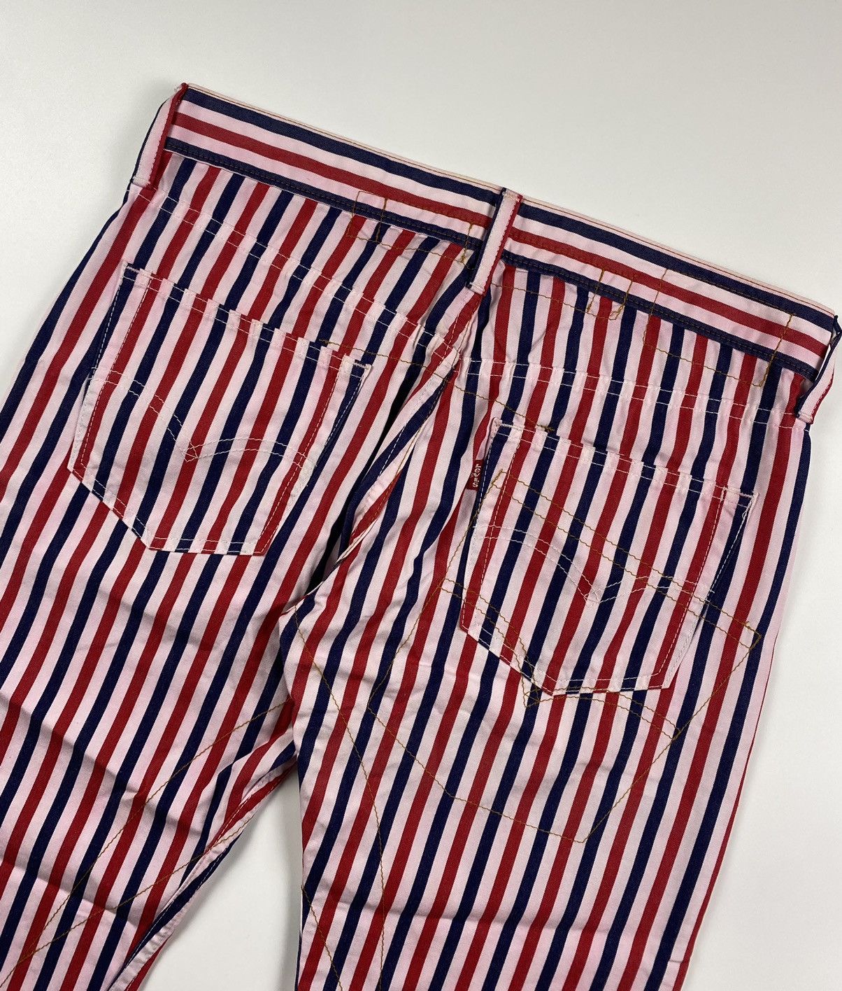 Junya Watanabe Junya Watanabe x Levis AD2002 Stripe Pants Size US 32 / EU 48 - 11 Thumbnail