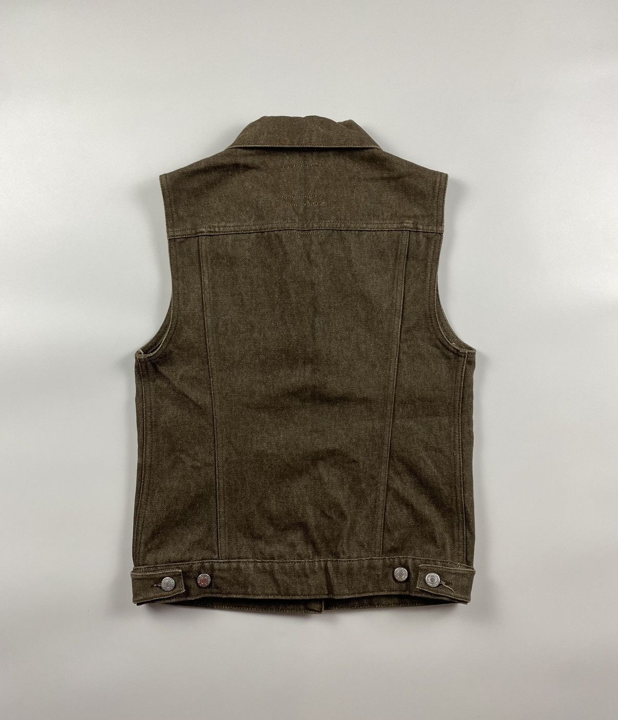 Helmut Lang Helmut Lang Vintage Sanded Denim Vest Size US S / EU 44-46 / 1 - 6 Thumbnail