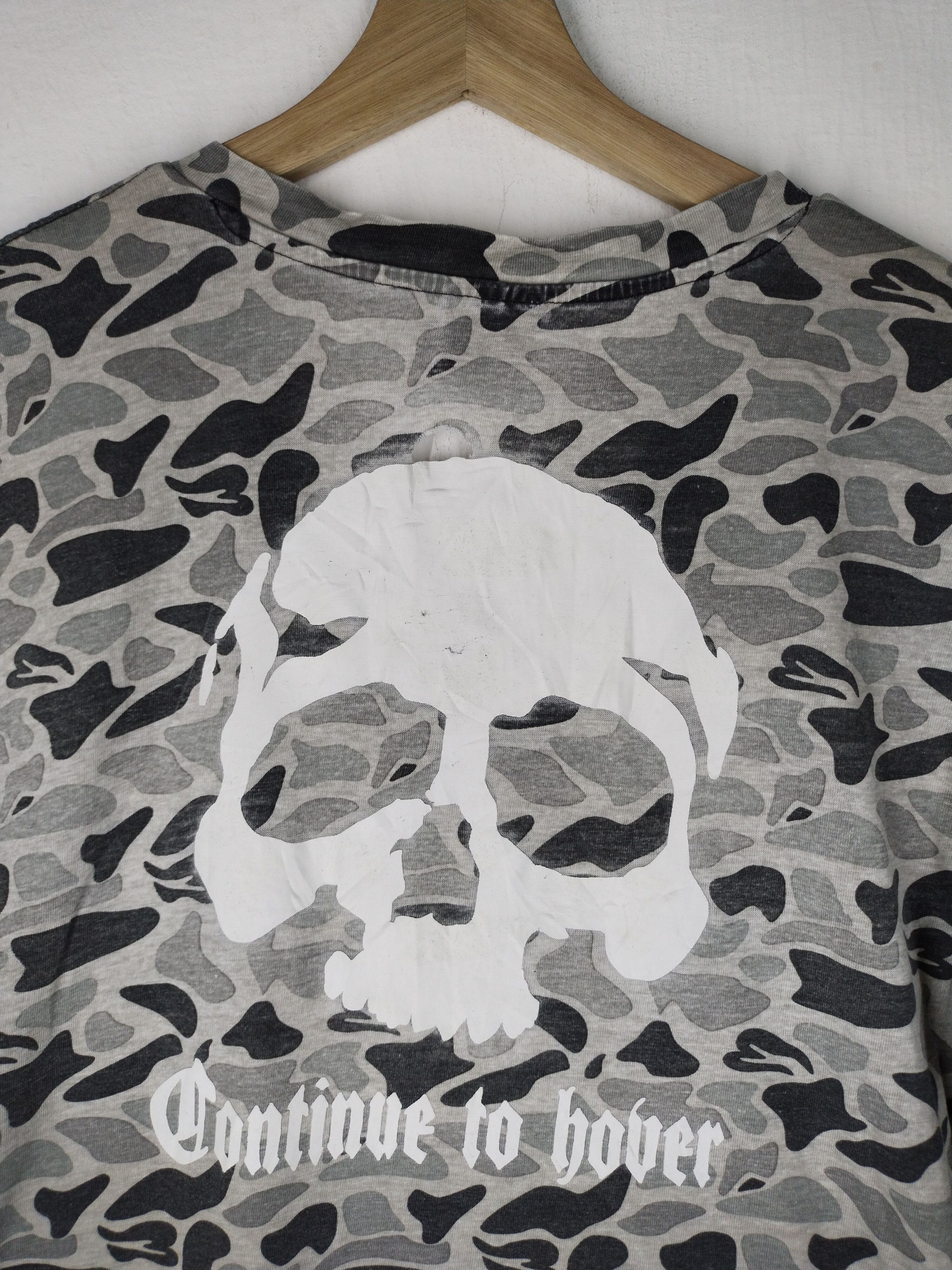 Japanese Brand SKULL CAMO CONTINUE TO HOVER TEE Size US M / EU 48-50 / 2 - 9 Thumbnail