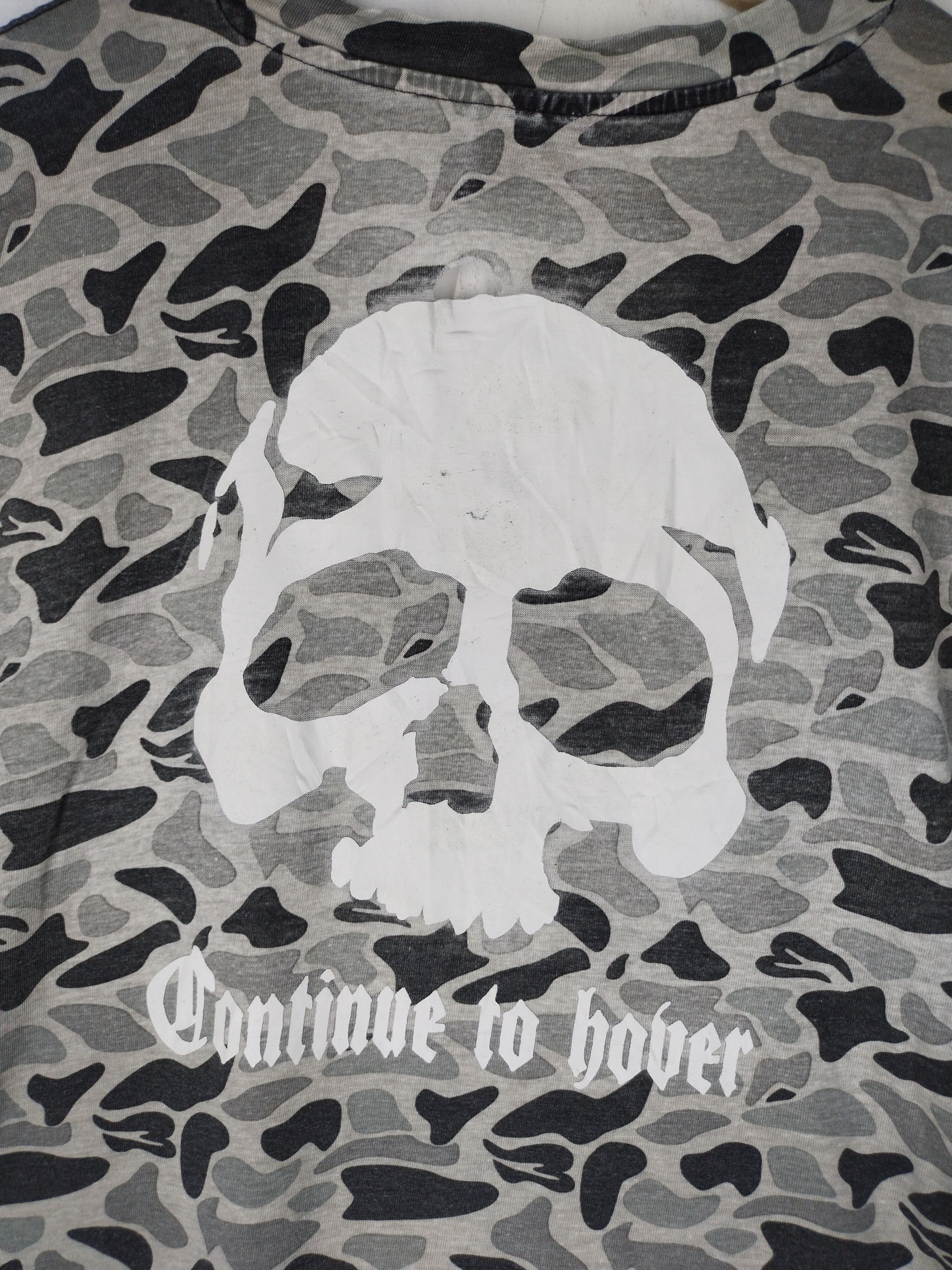 Japanese Brand SKULL CAMO CONTINUE TO HOVER TEE Size US M / EU 48-50 / 2 - 10 Thumbnail