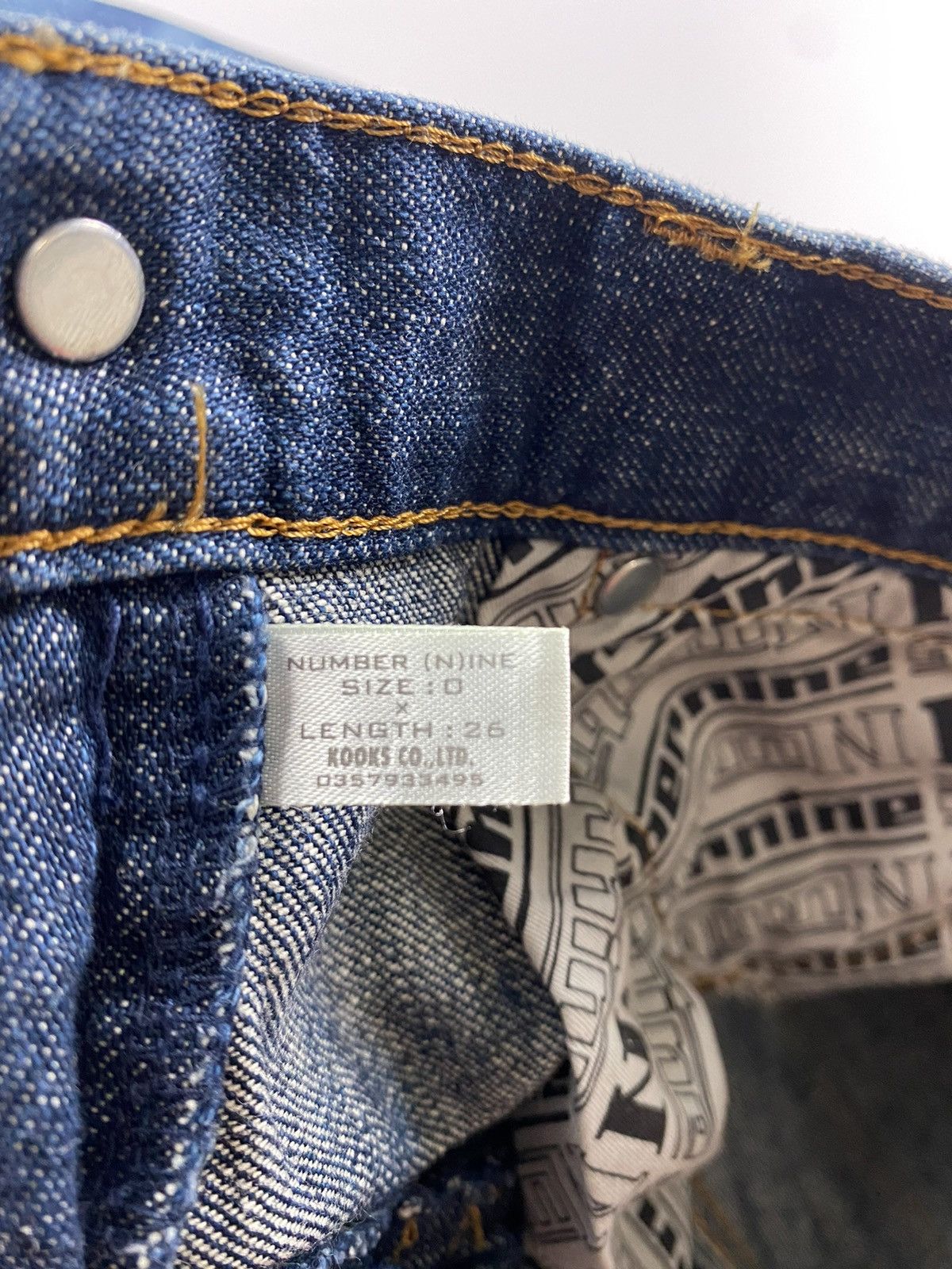 Number (N)ine Number (N)ine S/S’02 The Modern Age Patch Denim Jeans Size US 30 / EU 46 - 12 Thumbnail