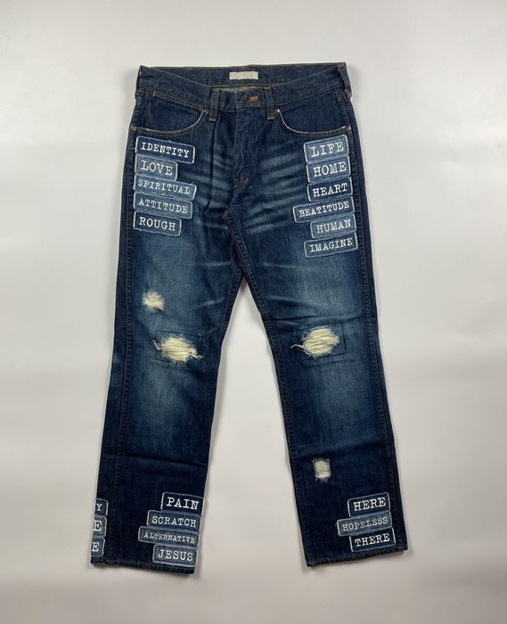 Number (N)ine Number Nine S/S'02 The Modern Age Patch Denim Jeans