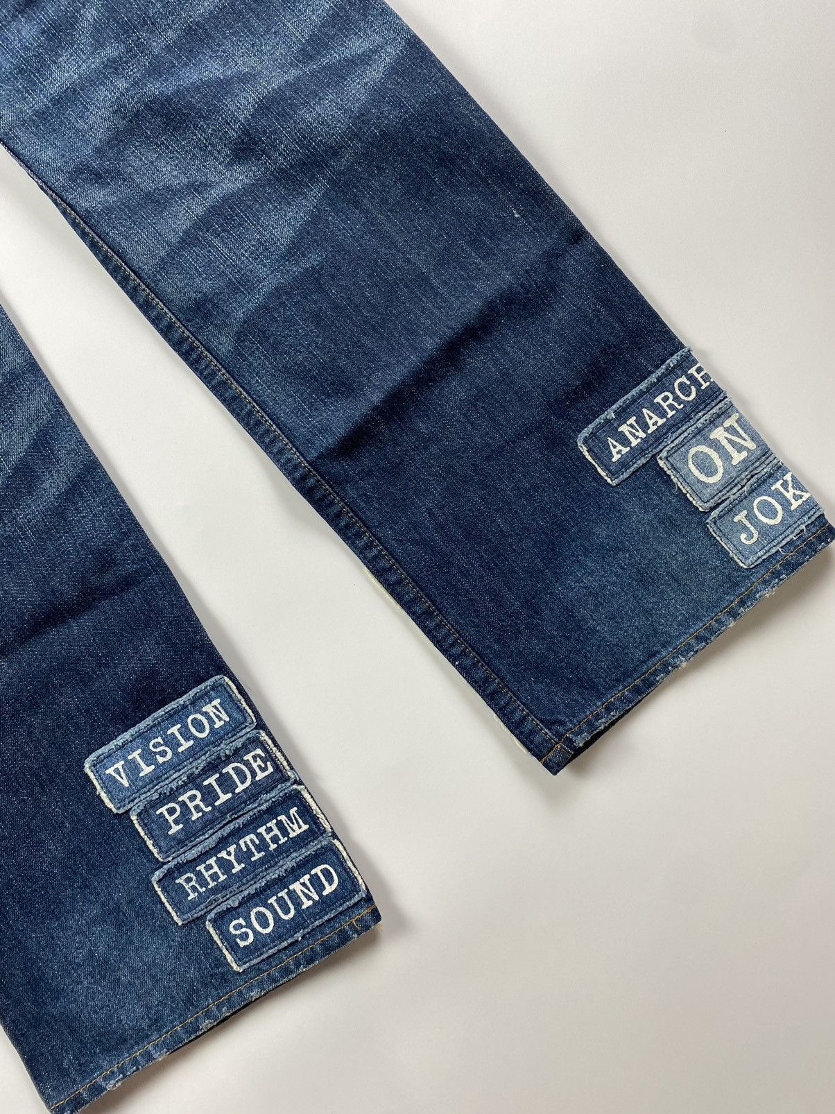 Number (N)ine Number (N)ine S/S’02 The Modern Age Patch Denim Jeans Size US 30 / EU 46 - 14 Thumbnail
