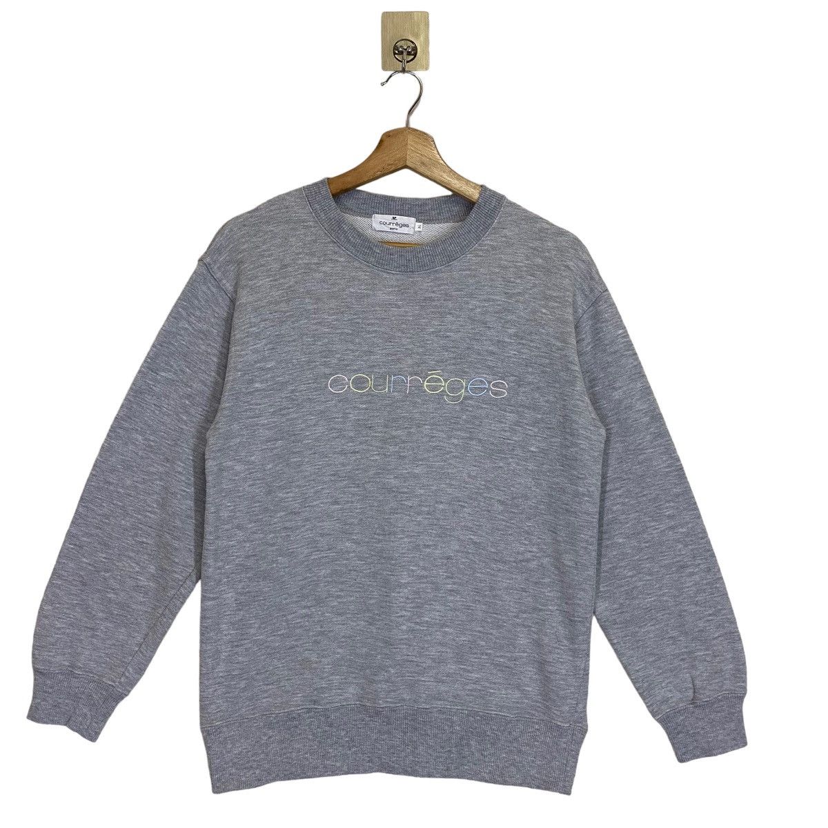 Courreges × Vintage Vintage Courreges Paris Big Logo Crewneck Sweatshirt Size M Size US S / EU 44-46 / 1 - 1 Thumbnail