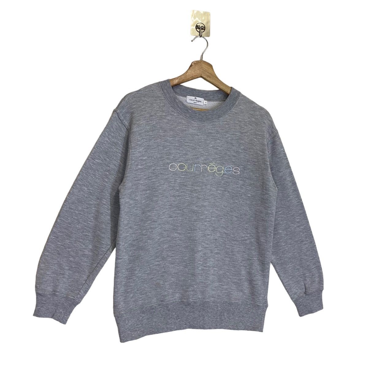 Courreges × Vintage Vintage Courreges Paris Big Logo Crewneck Sweatshirt Size M Size US S / EU 44-46 / 1 - 2 Thumbnail