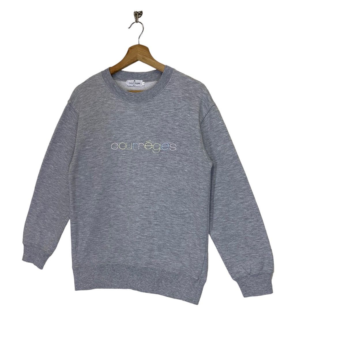 Courreges × Vintage Vintage Courreges Paris Big Logo Crewneck Sweatshirt Size M Size US S / EU 44-46 / 1 - 3 Thumbnail