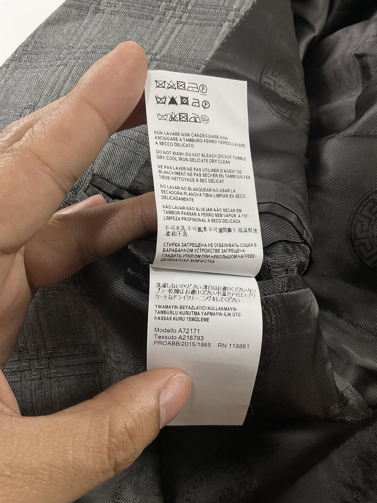 Versace Versace F/W'15 Tailored Jacket Size US XL / EU 56 / 4 - 16 Thumbnail