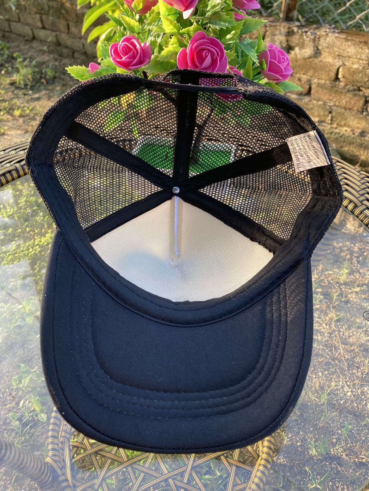 City Streets Love American Flag Trucker Hat Size ONE SIZE - 5 Thumbnail