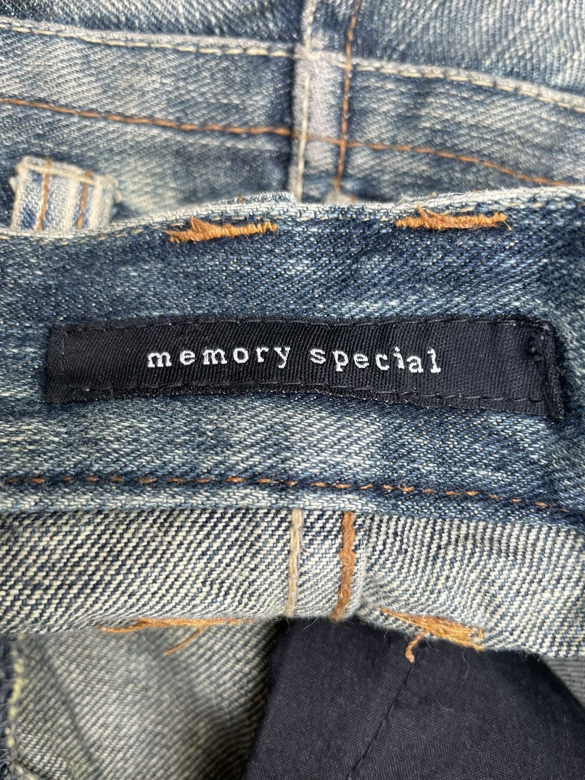 Japanese Brand Memory Special Double Waist Distressed Denim Size US 34 / EU 50 - 16 Thumbnail