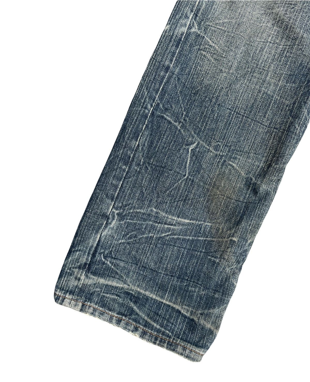 Japanese Brand Memory Special Double Waist Distressed Denim Size US 34 / EU 50 - 3 Thumbnail