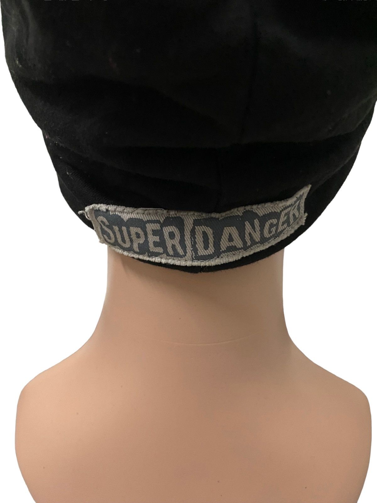 Vintage Vintage Punk Rock Super Danger Black Hat Size ONE SIZE - 6 Thumbnail