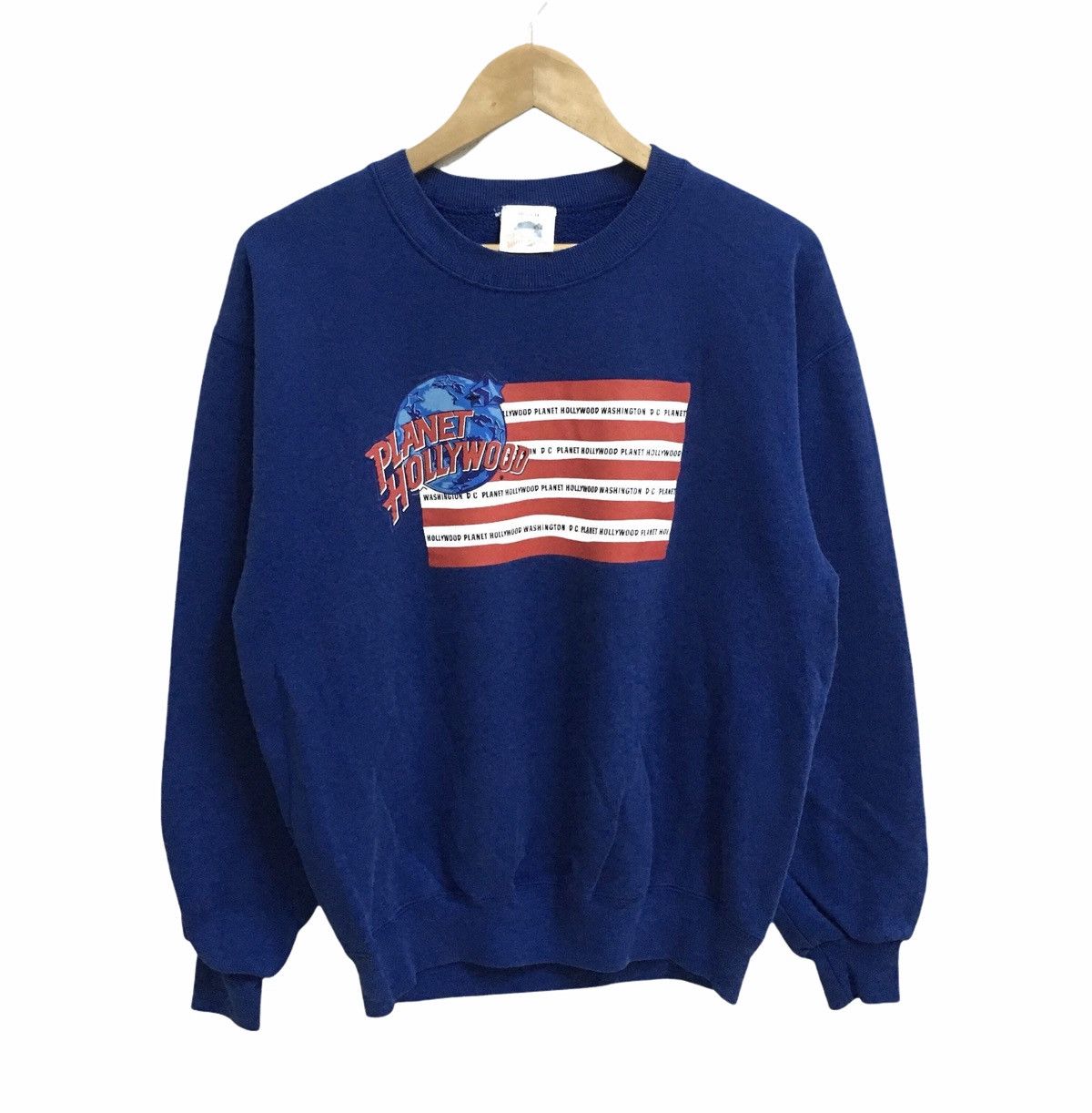 Planet Hollywood × Vintage Vintage PLANET HOLLYWOOD Big Logo Sweatshirt Jumper Size US M / EU 48-50 / 2 - 1 Thumbnail