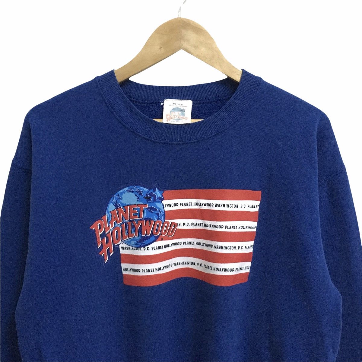 Planet Hollywood × Vintage Vintage PLANET HOLLYWOOD Big Logo Sweatshirt Jumper Size US M / EU 48-50 / 2 - 3 Thumbnail