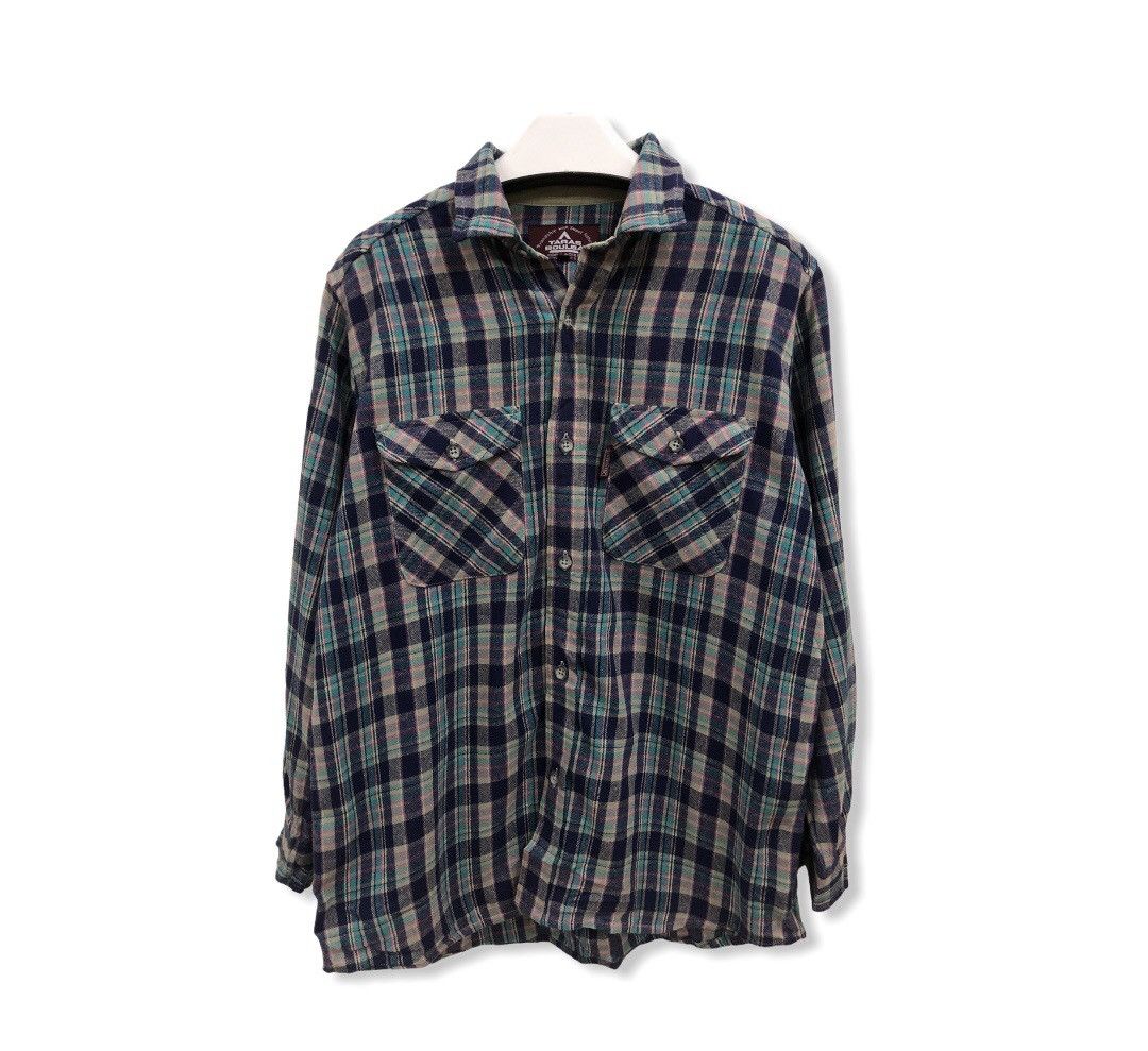 Flannel Vintage Taras Boulba Plaid Tartan Flannel Shirt 👕 Size US M / EU 48-50 / 2 - 1 Thumbnail