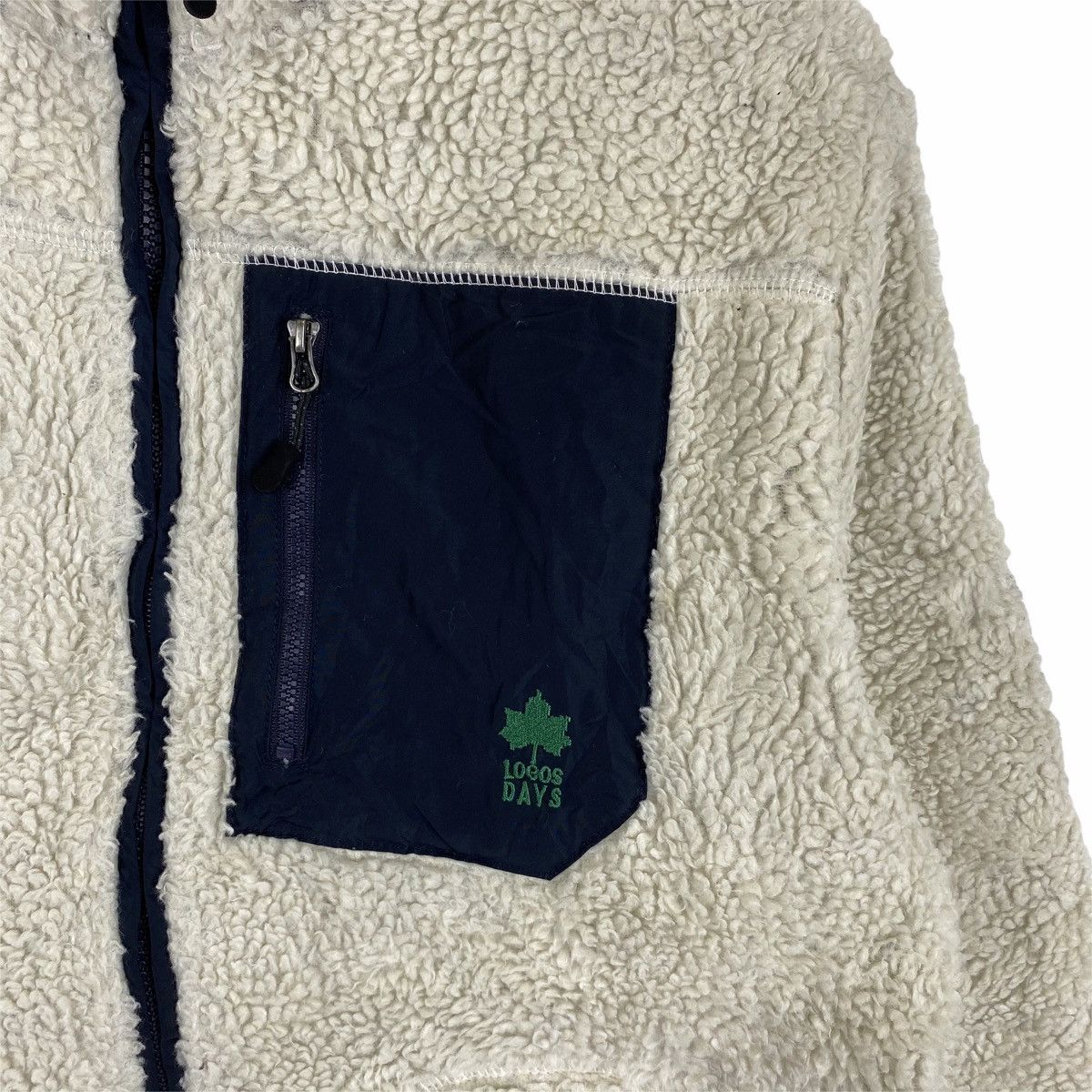 Vintage LOGOS Classic Retro-X Fleece Deep Pile Sweater Jacket Size US M / EU 48-50 / 2 - 6 Thumbnail