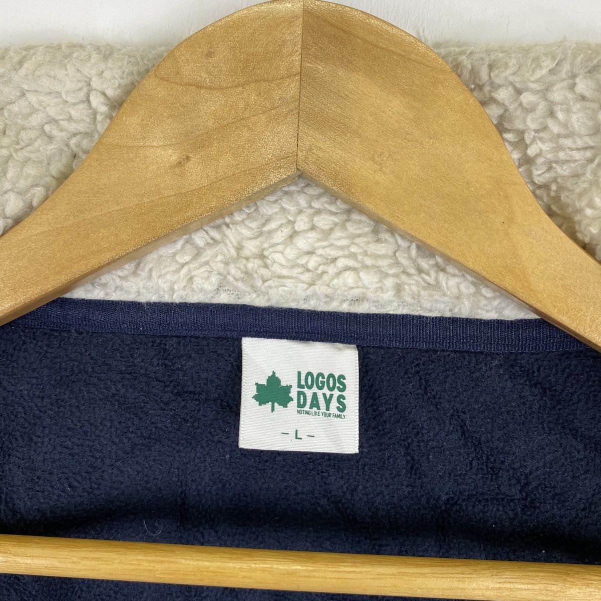 Vintage LOGOS Classic Retro-X Fleece Deep Pile Sweater Jacket Size US M / EU 48-50 / 2 - 7 Thumbnail